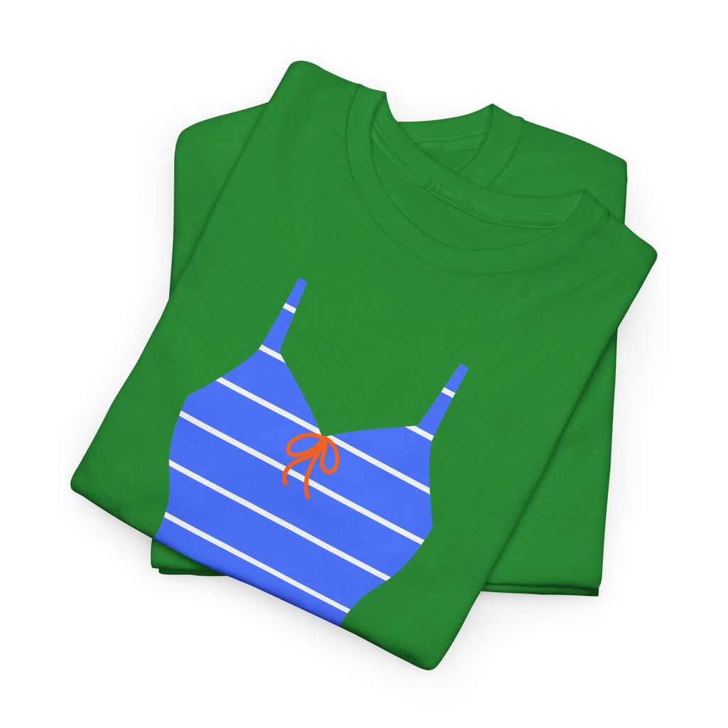 Blue Retro Beach Vibe T-Shirt - Heat Mess