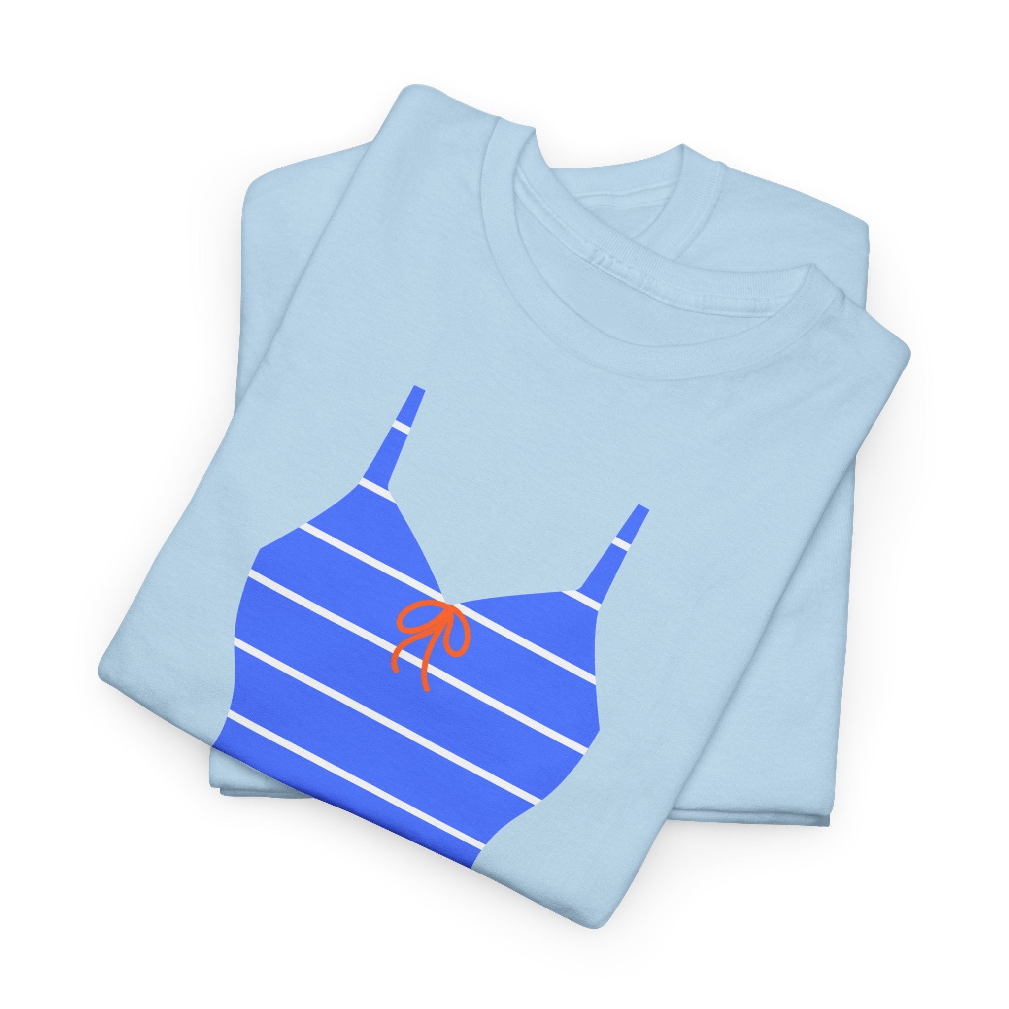 Blue Retro Beach Vibe T-Shirt - Heat Mess