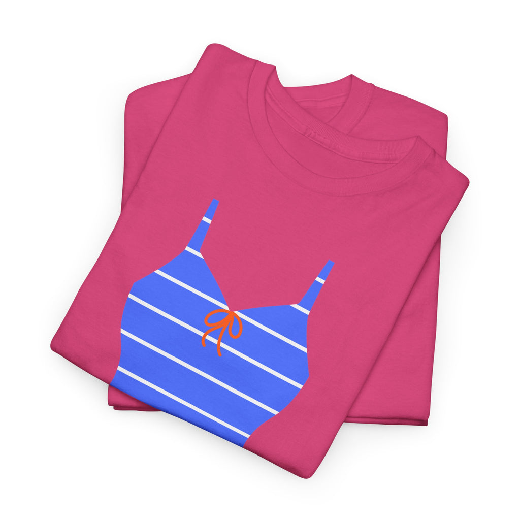 Blue Retro Beach Vibe T-Shirt - Heat Mess