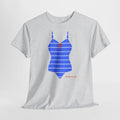 Blue Retro Beach Vibe T-Shirt - Heat Mess