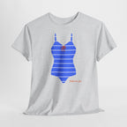 Blue Retro Beach Vibe T-Shirt - Heat Mess