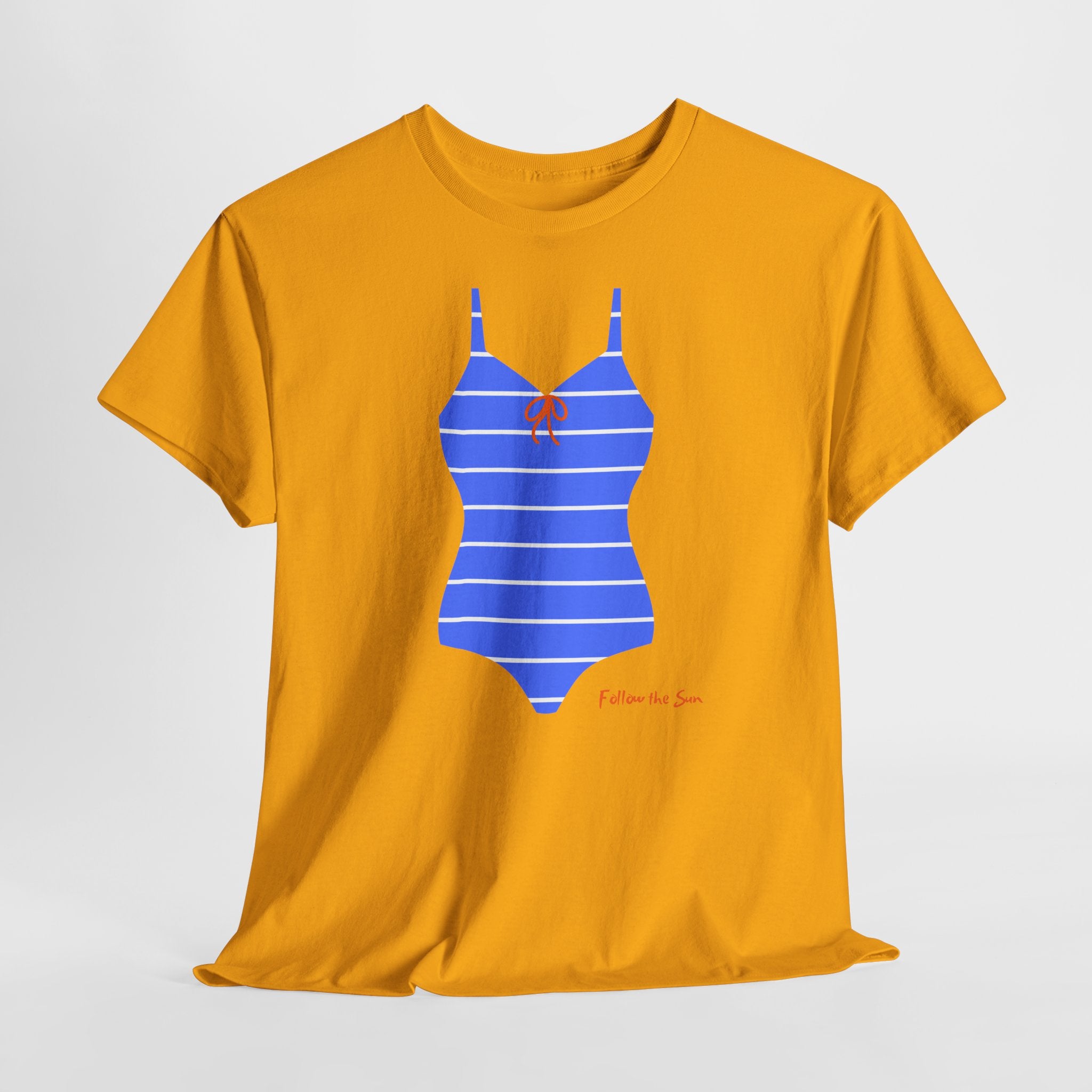 Blue Retro Beach Vibe T-Shirt - Heat Mess