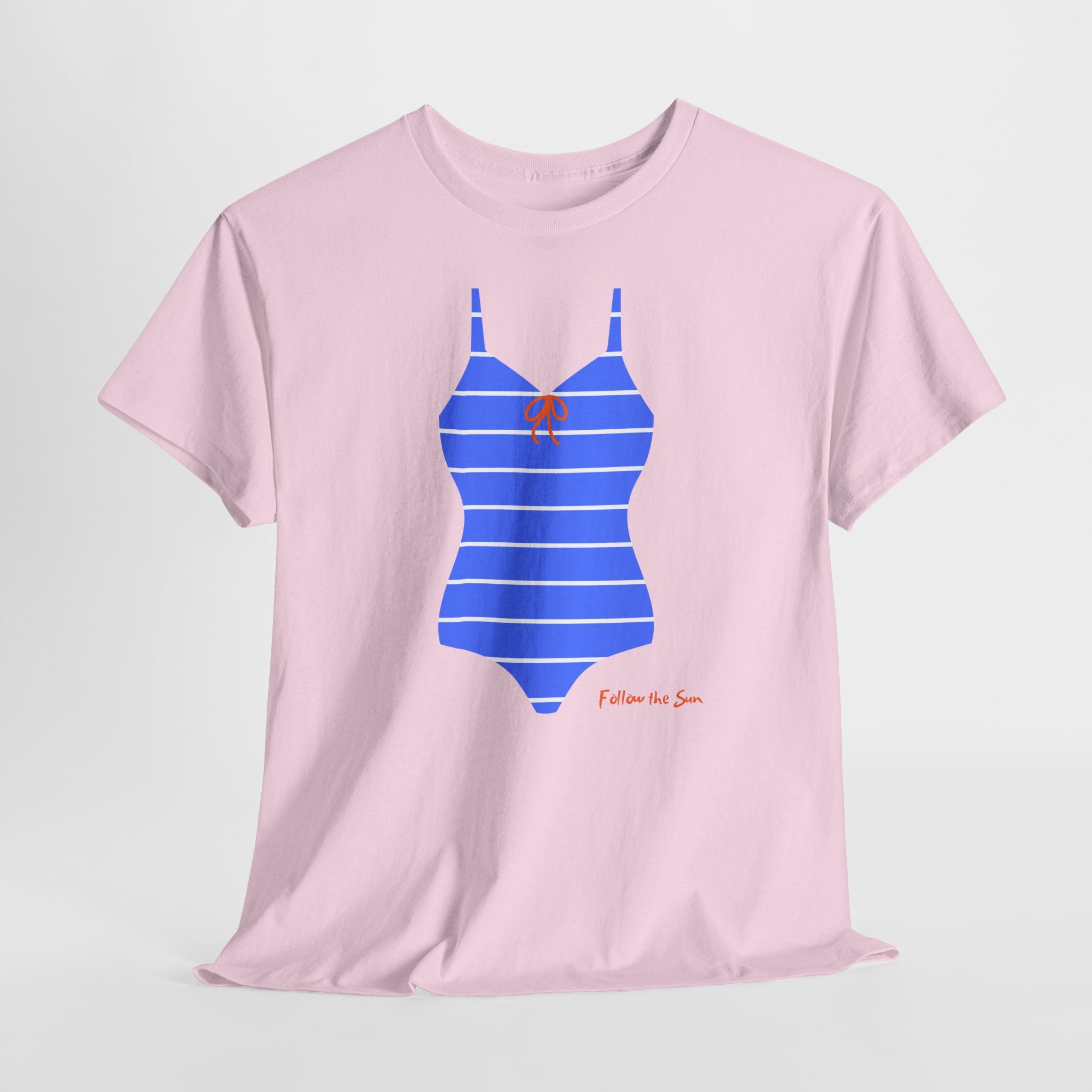 Blue Retro Beach Vibe T-Shirt - Heat Mess