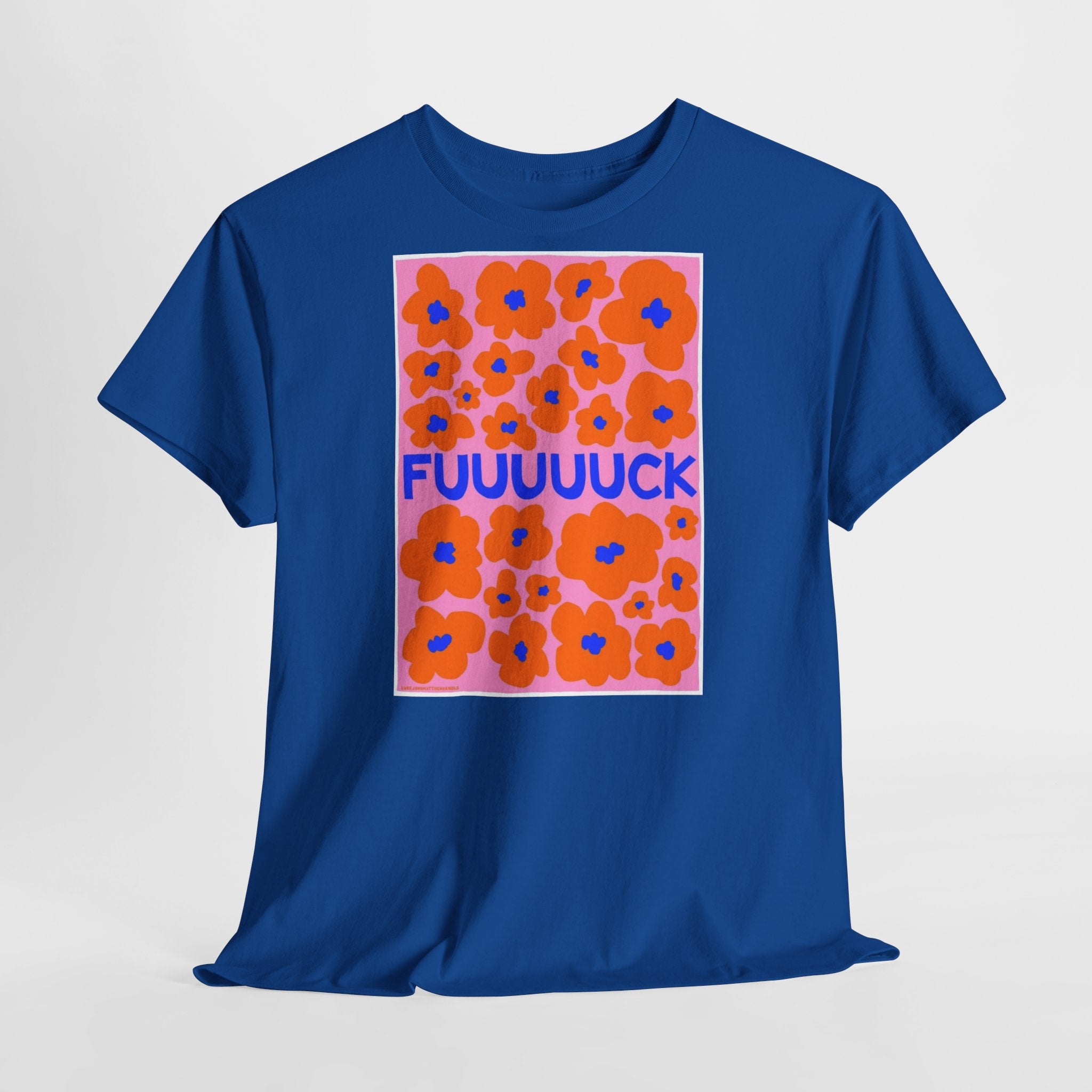 Bold Floral 'FUUUUCK' T-Shirt - Heat Mess