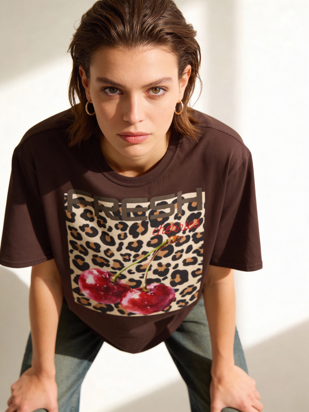 Cherry Leopard T‑Shirt - Heat Mess