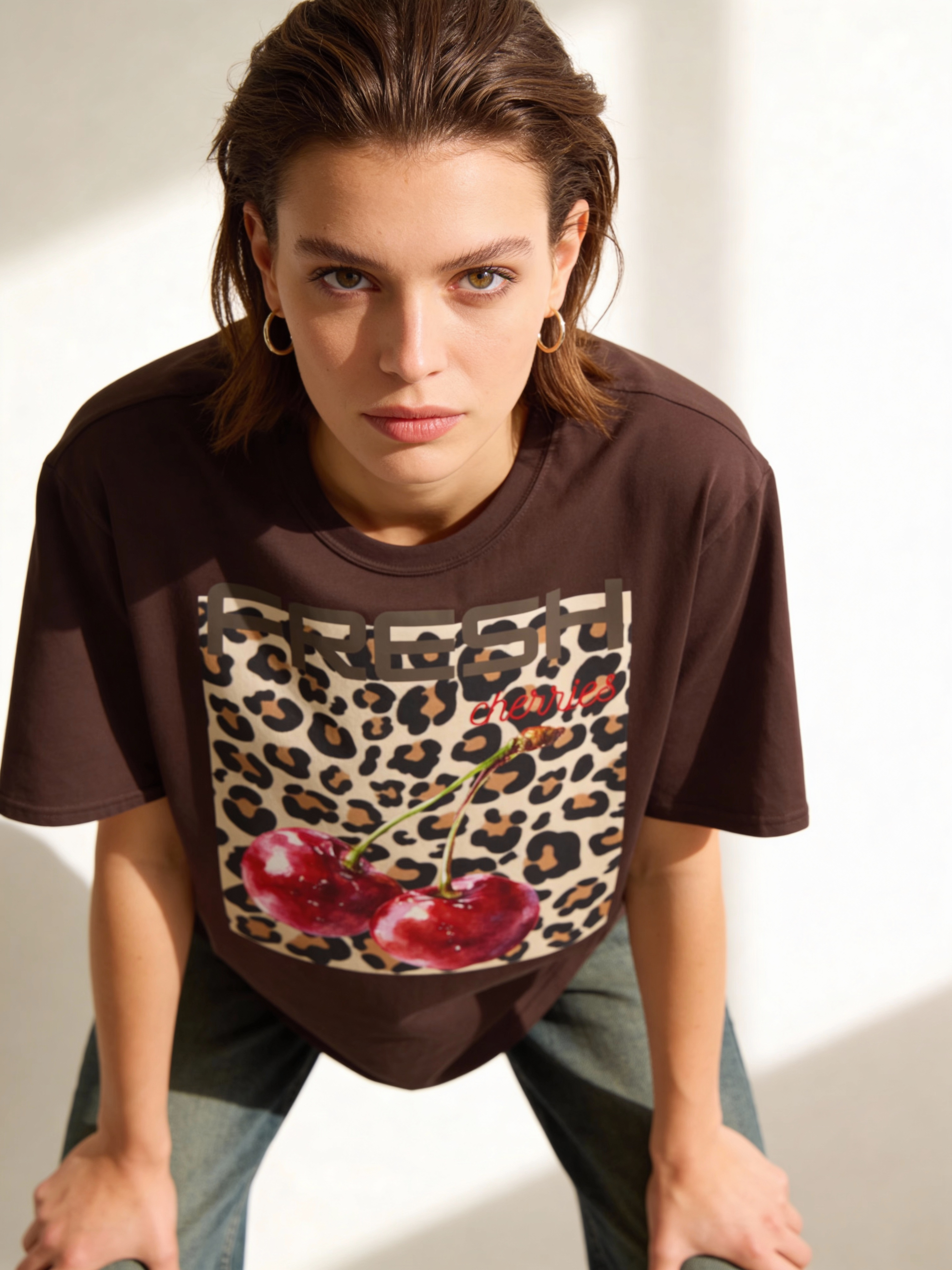 Cherry Leopard T‑Shirt - Heat Mess
