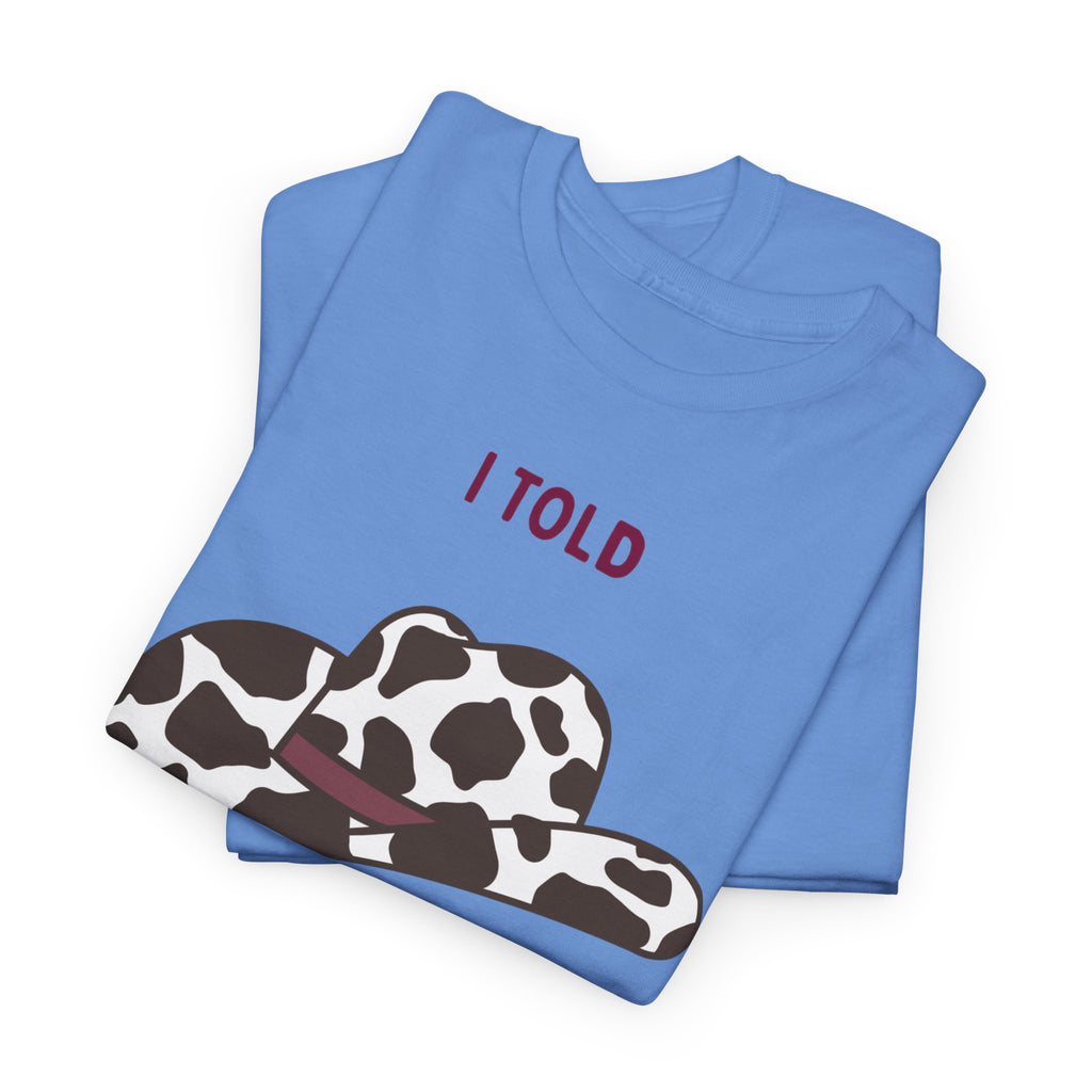 Cow Print Cowboy Hat Tee - Heat Mess