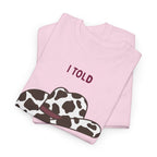 Cow Print Cowboy Hat Tee - Heat Mess