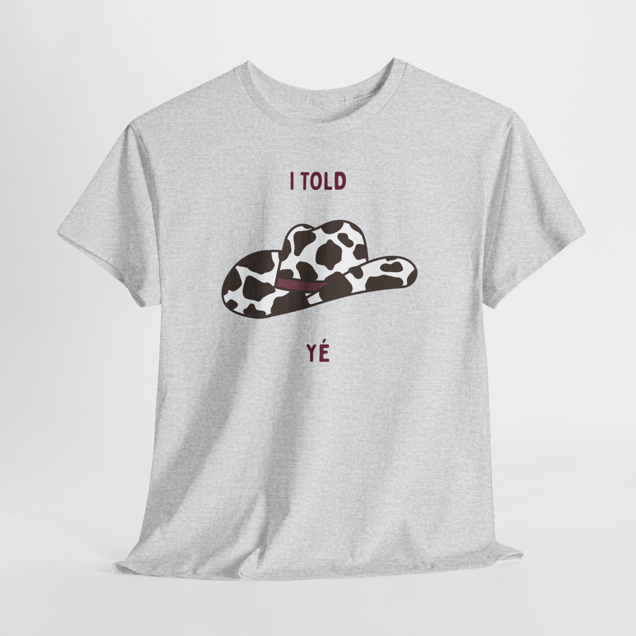 Cow Print Cowboy Hat Tee - Heat Mess