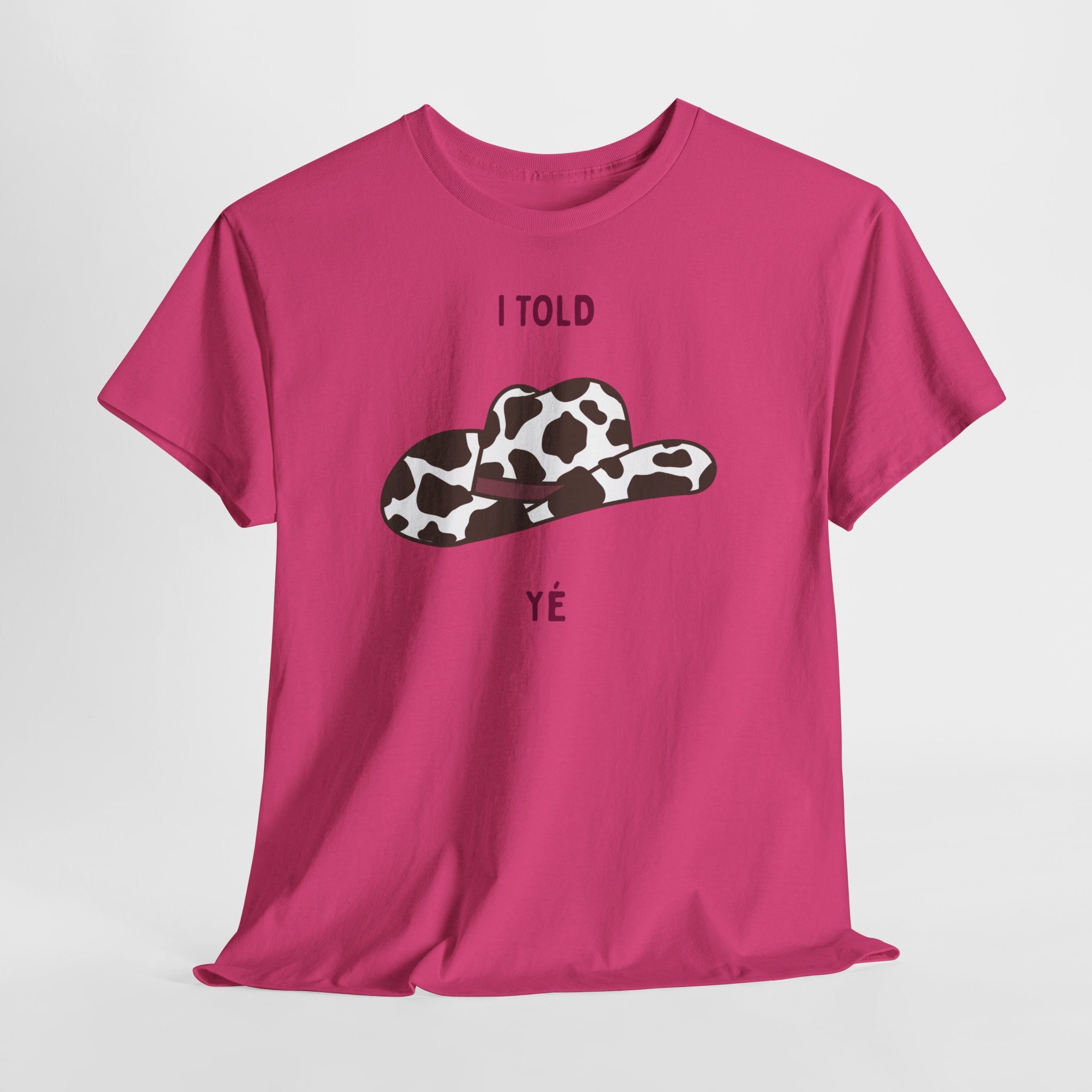 Cow Print Cowboy Hat Tee - Heat Mess