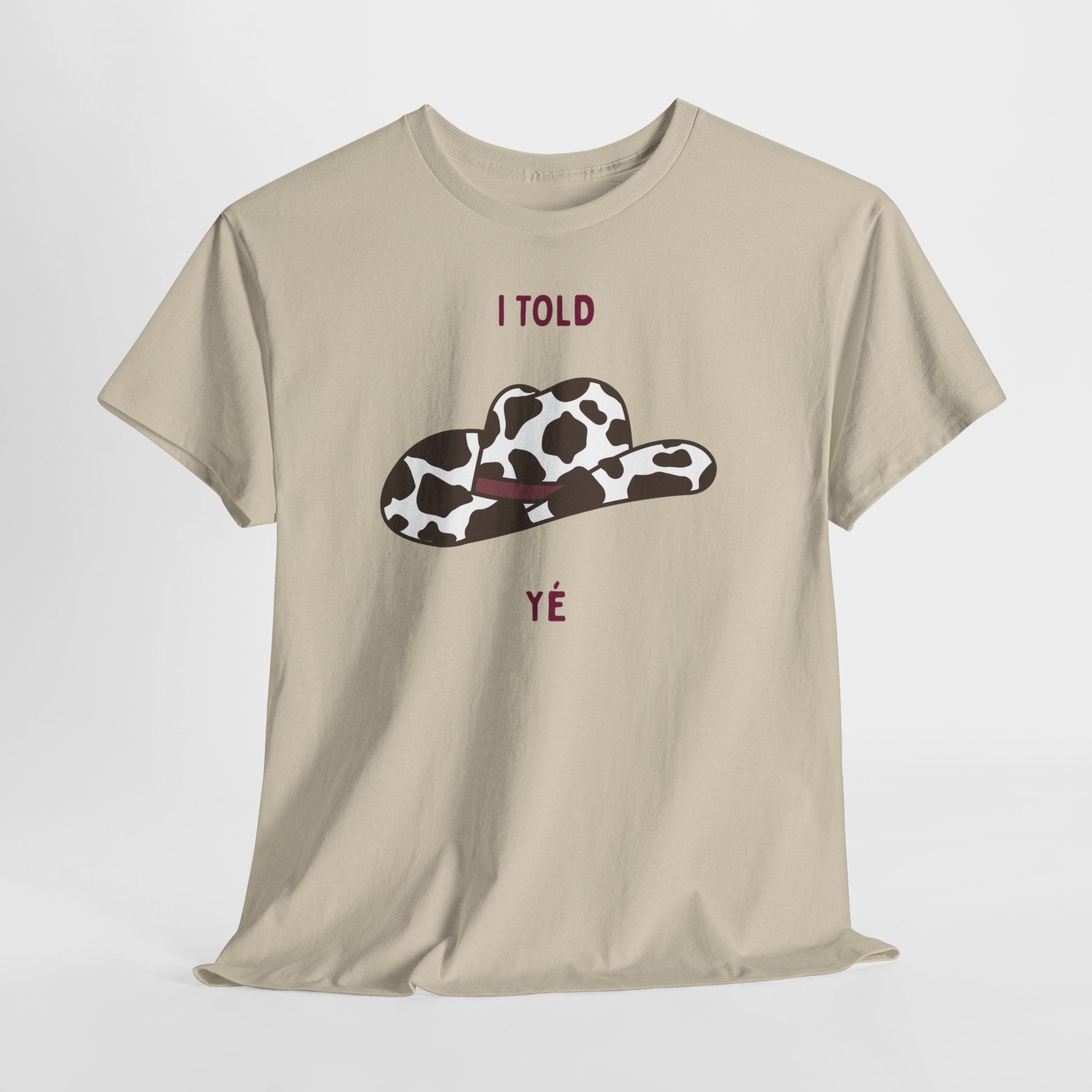 Cow Print Cowboy Hat Tee - Heat Mess