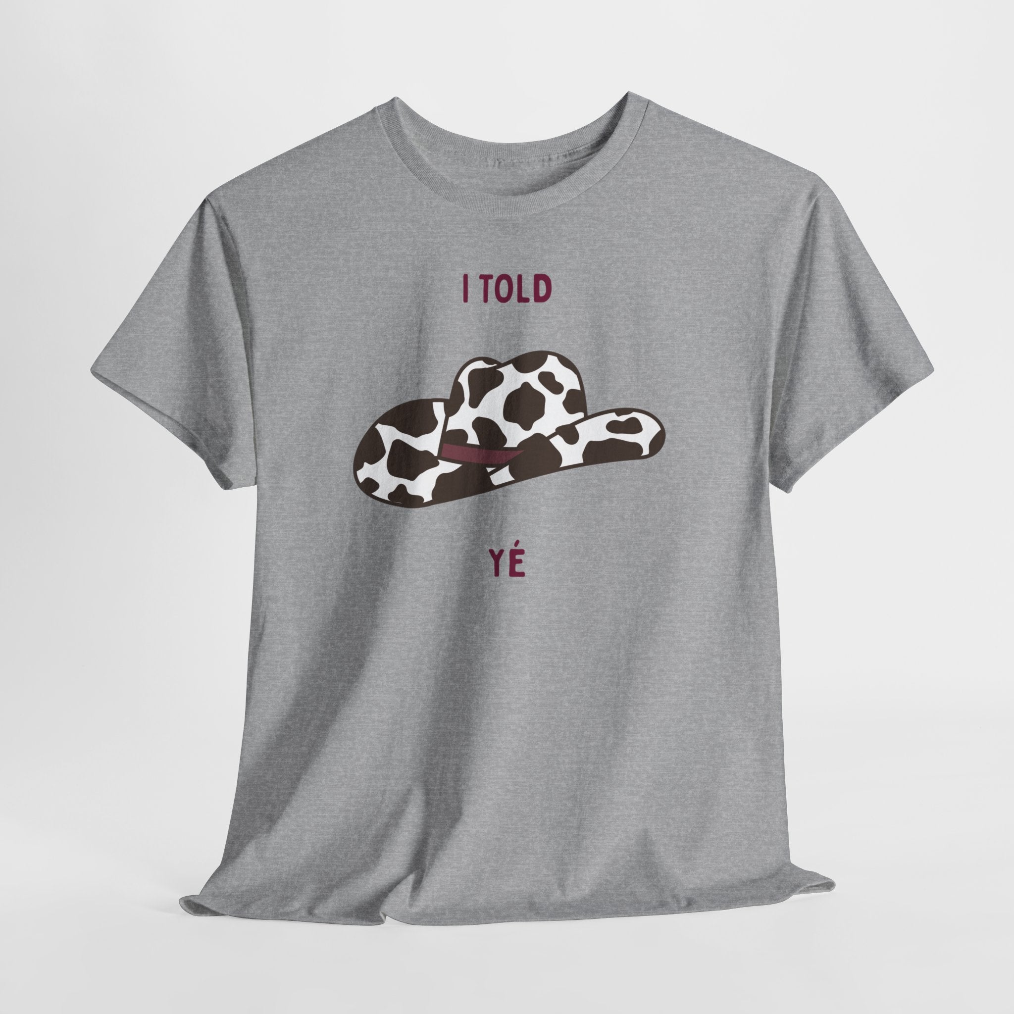 Cow Print Cowboy Hat Tee - Heat Mess