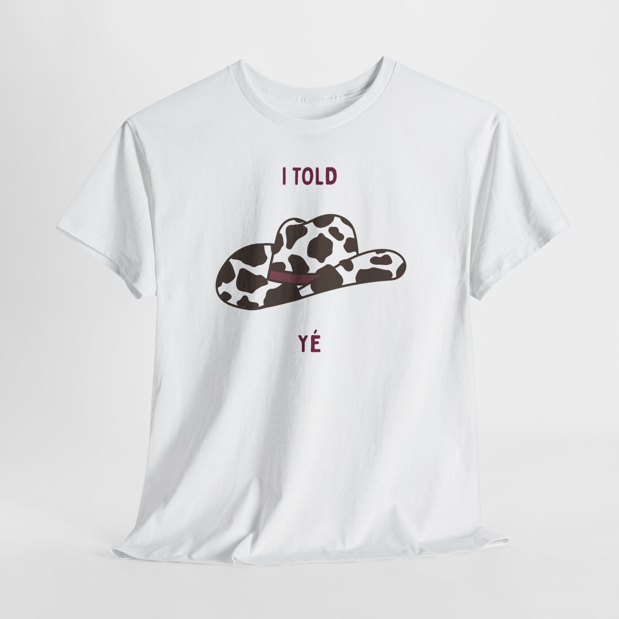 Cow Print Cowboy Hat Tee - Heat Mess