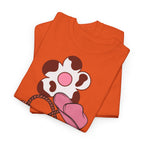 Cow Print Daisy & Cowboy Hat T-Shirt - Heat Mess