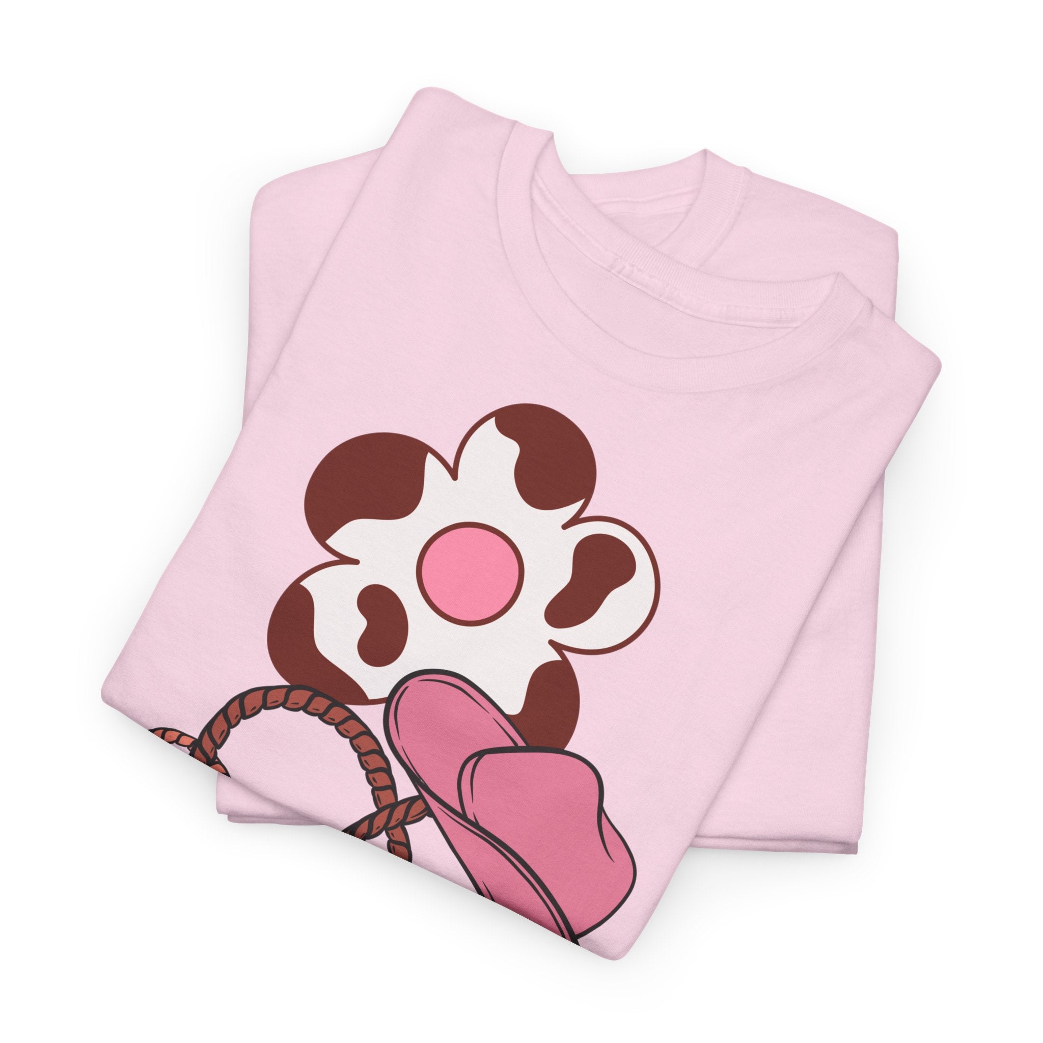 Cow Print Daisy & Cowboy Hat T-Shirt - Heat Mess