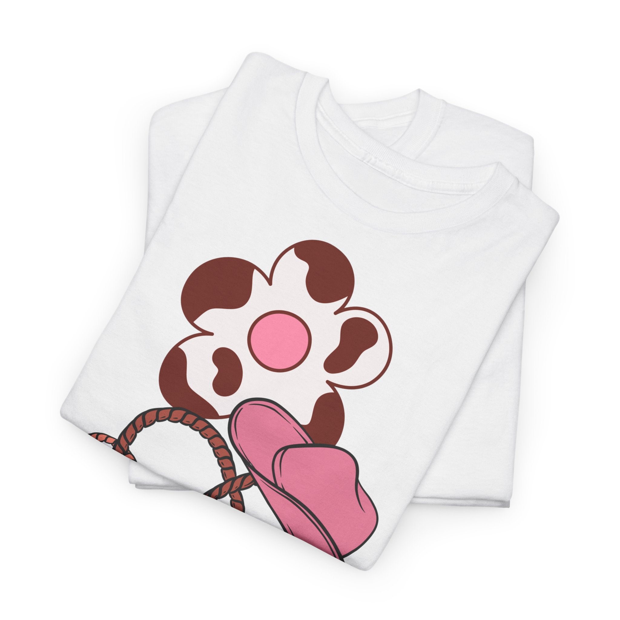 Cow Print Daisy & Cowboy Hat T-Shirt - Heat Mess