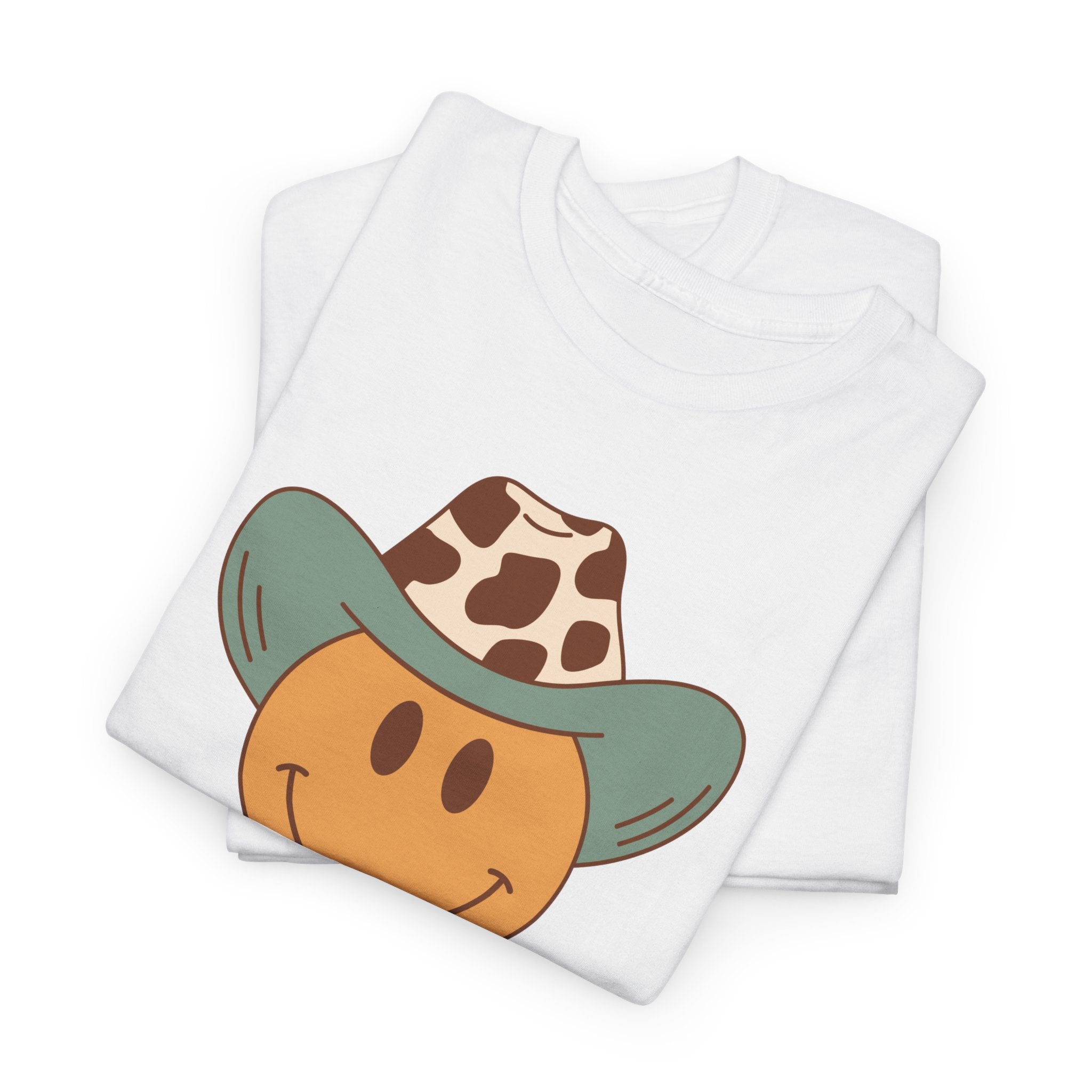 Cowboy Smiley T-shirt - Heat Mess