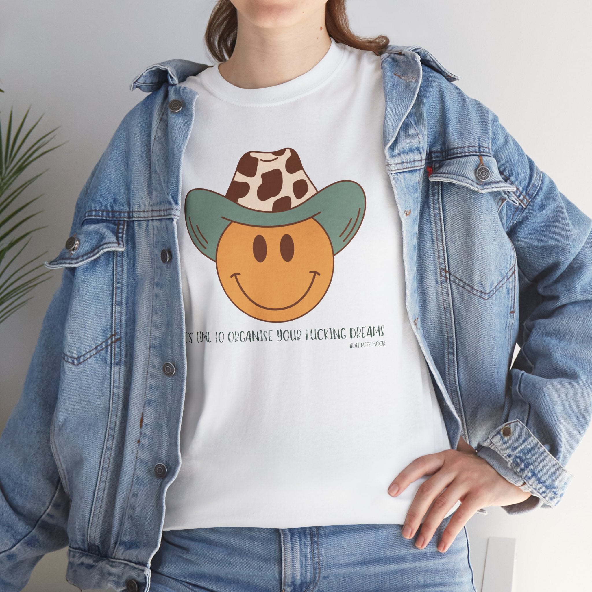 Cowboy Smiley T-shirt - Heat Mess