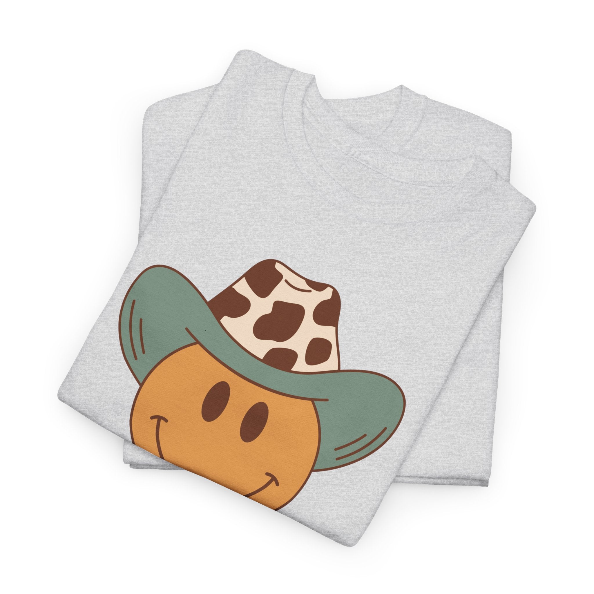 Cowboy Smiley T-shirt - Heat Mess
