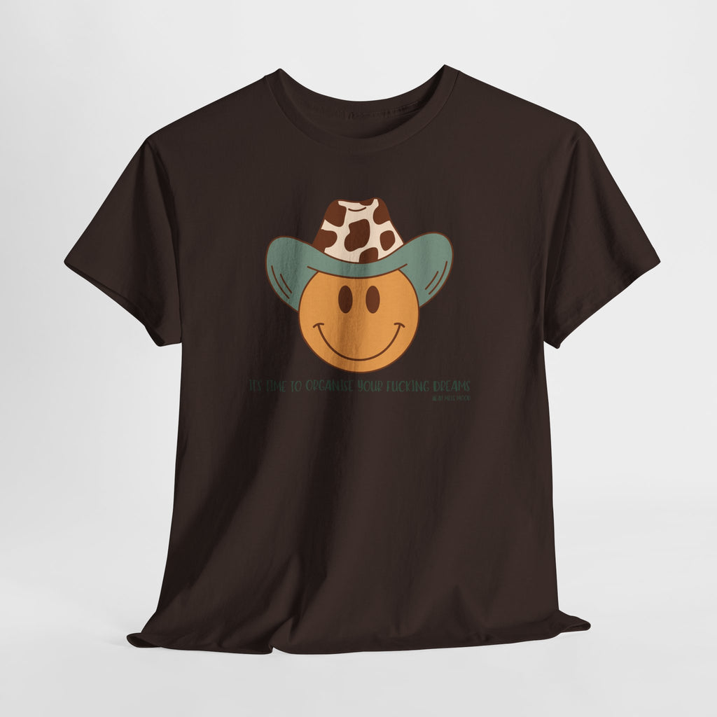 Cowboy Smiley T-shirt - Heat Mess