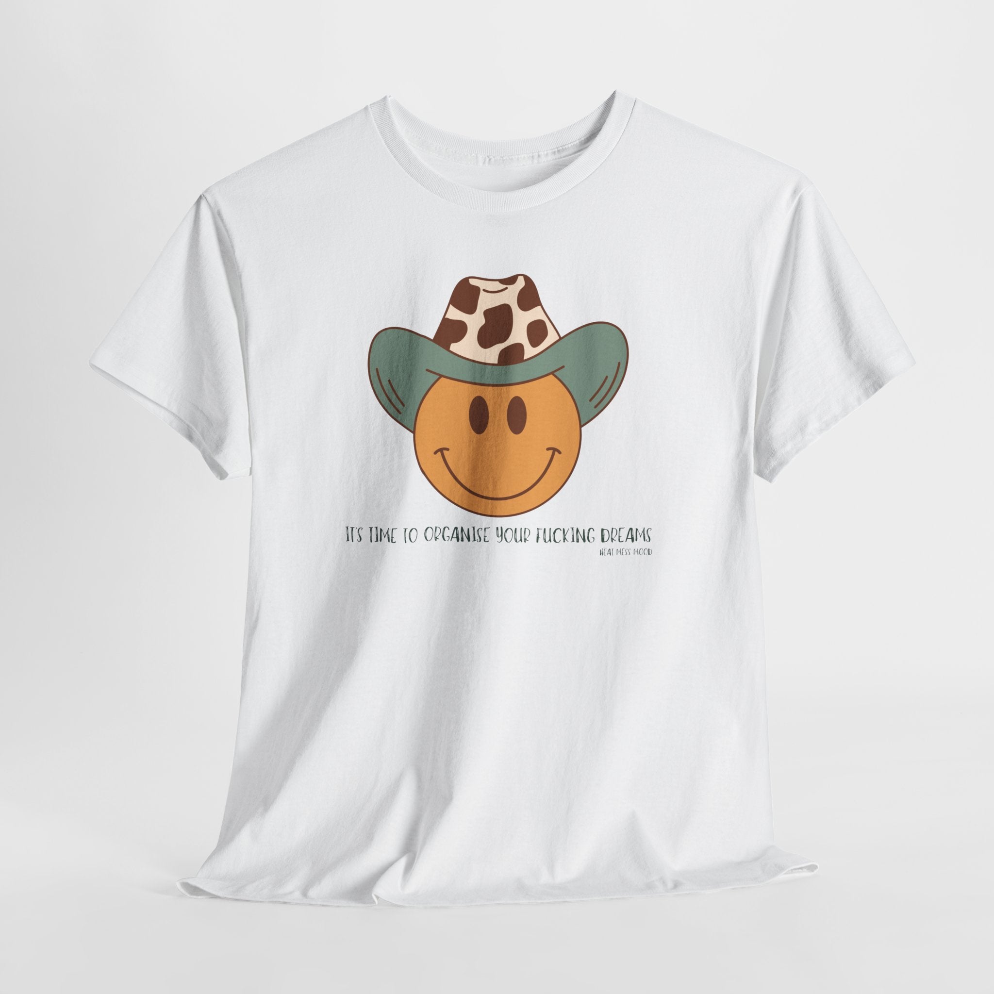 Cowboy Smiley T-shirt - Heat Mess