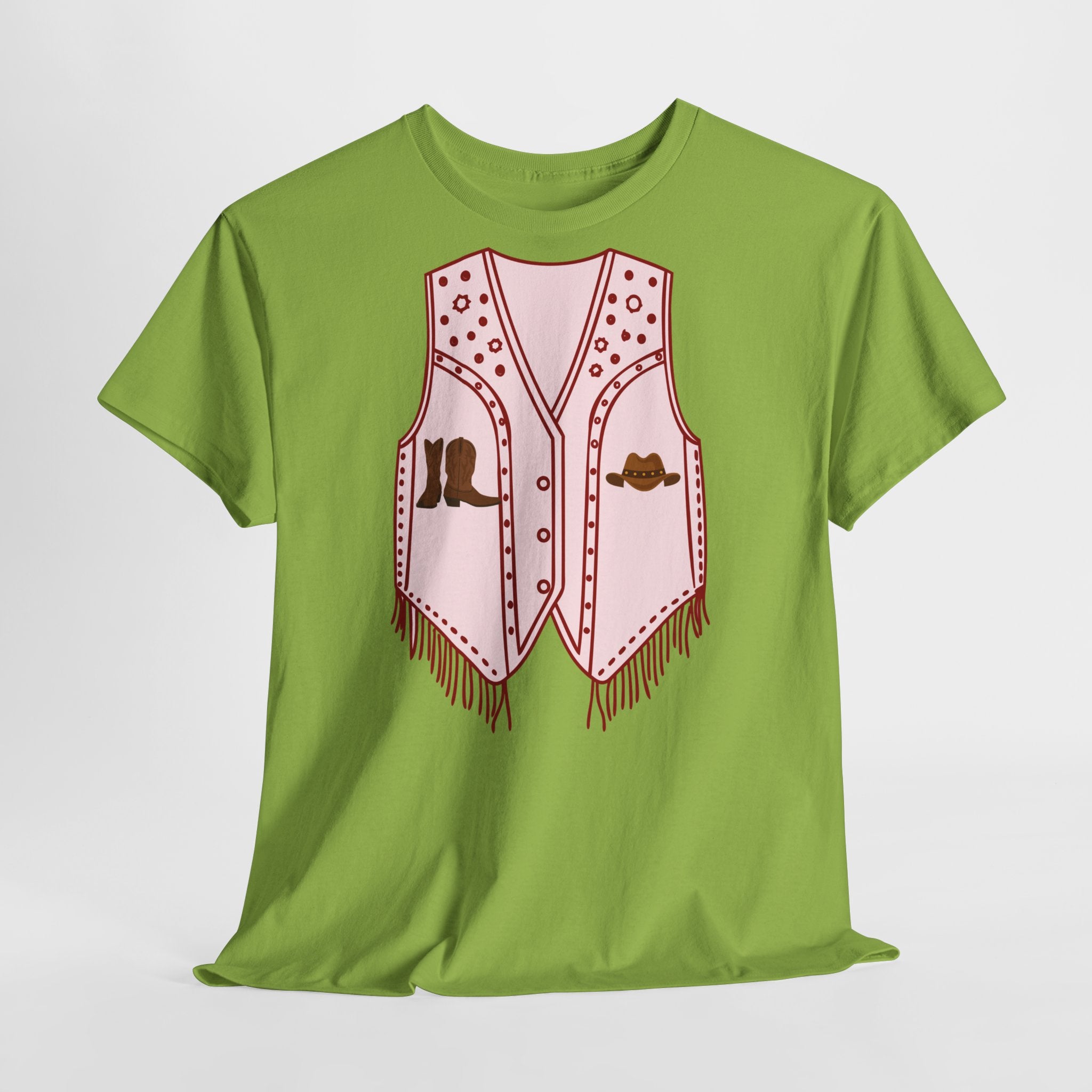 Cowgirl Vest Western T-Shirt - Heat Mess