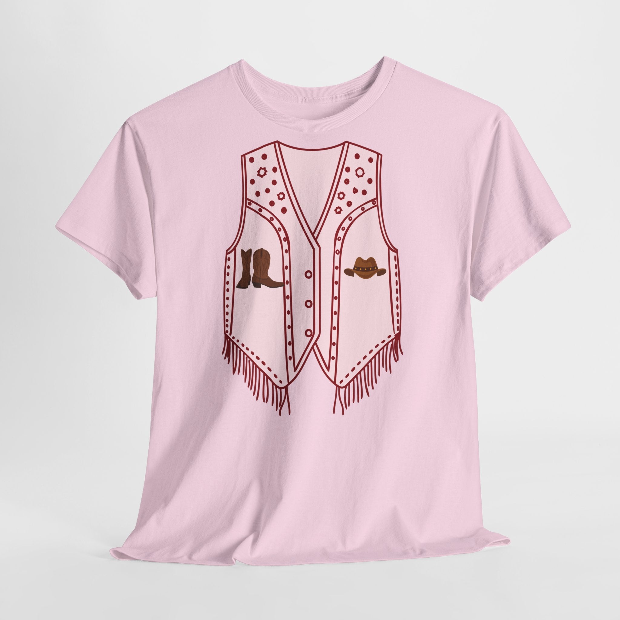 Cowgirl Vest Western T-Shirt - Heat Mess
