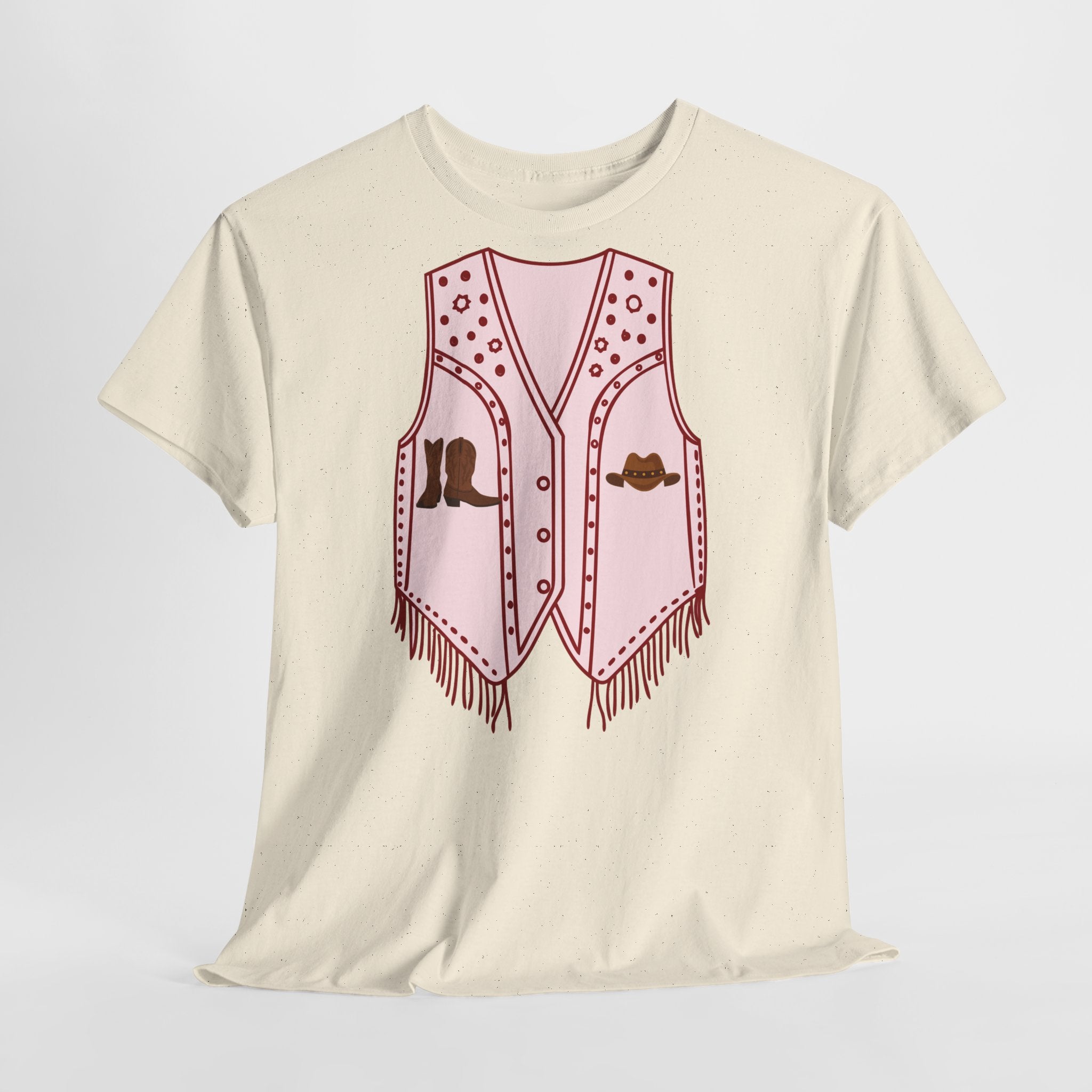 Cowgirl Vest Western T-Shirt - Heat Mess