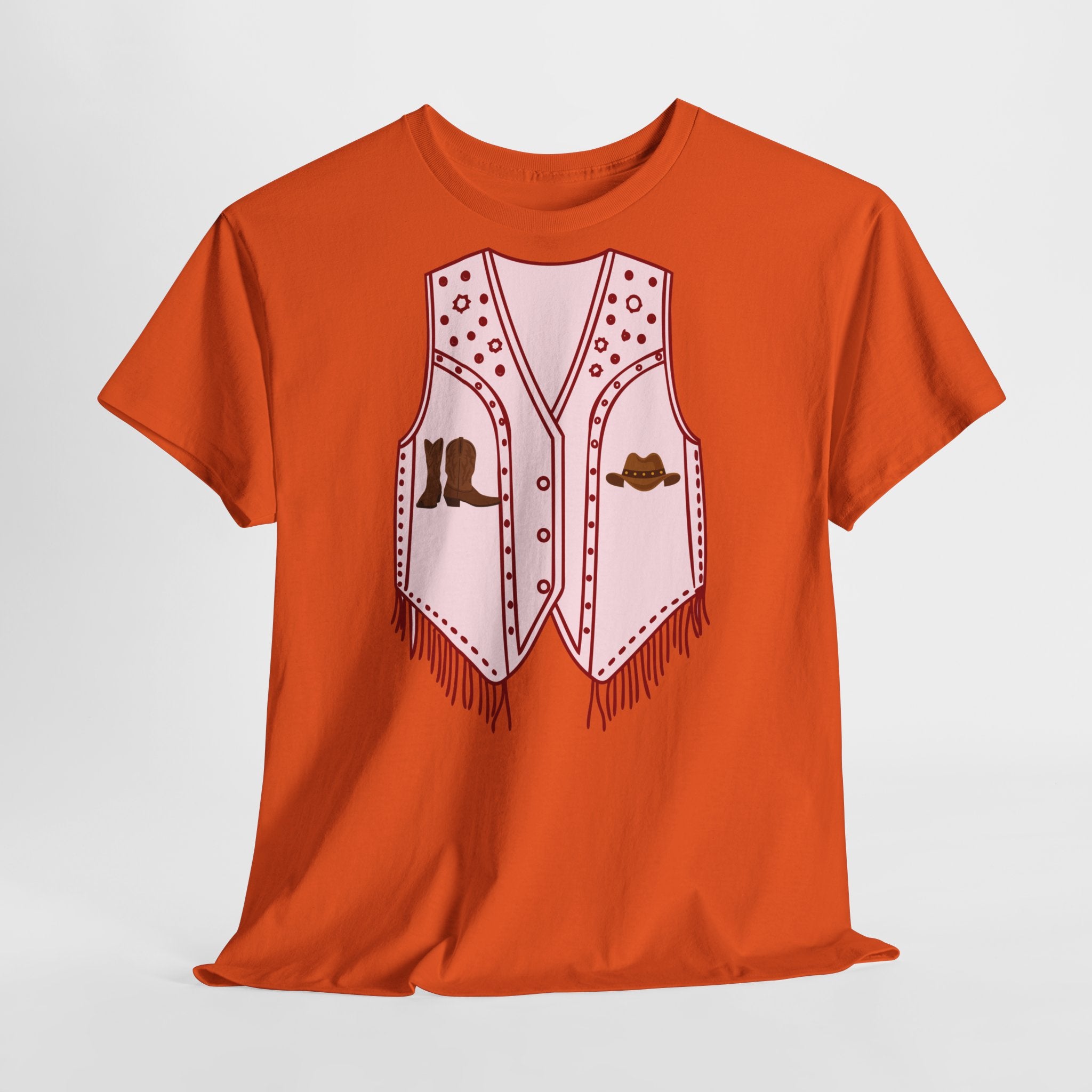 Cowgirl Vest Western T-Shirt - Heat Mess