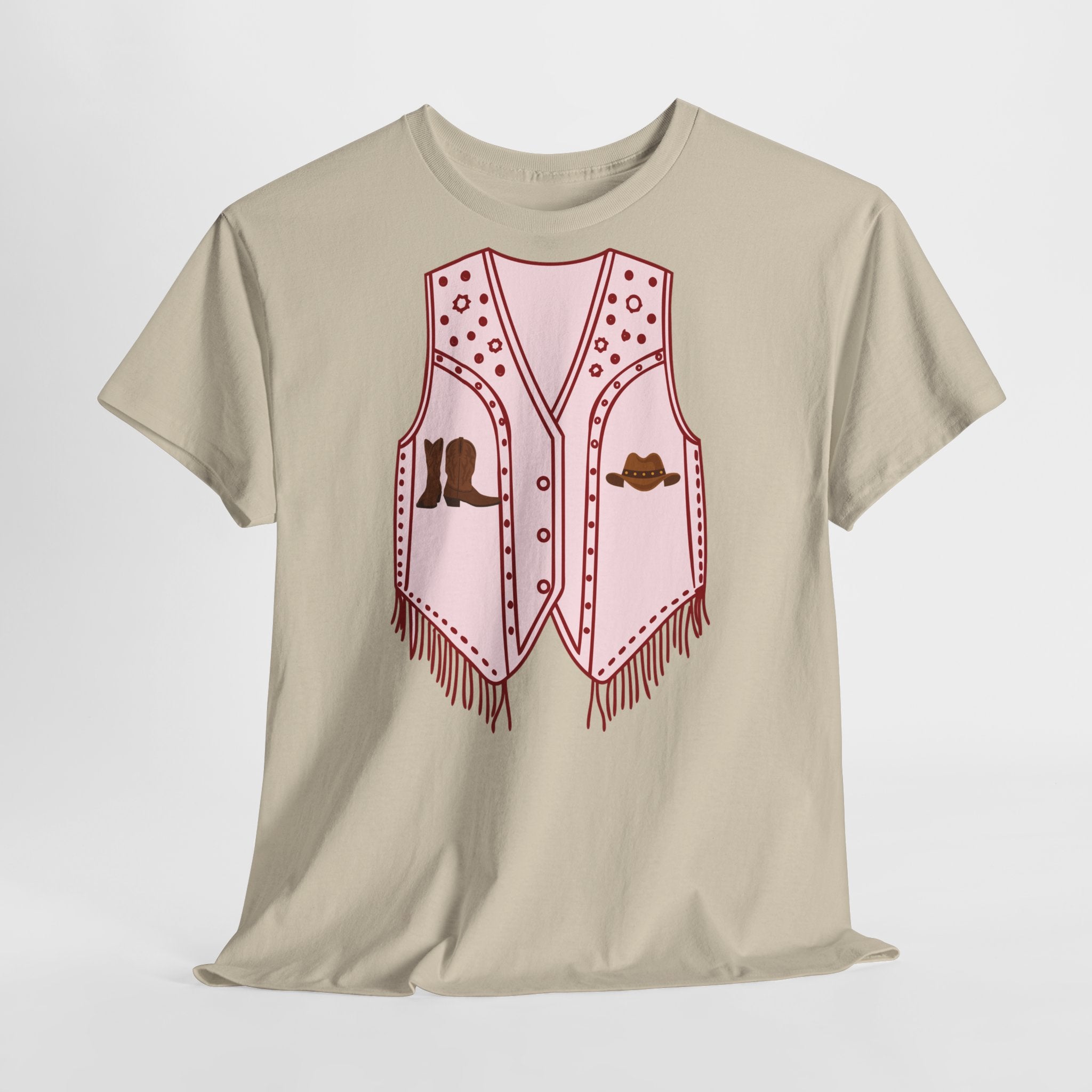 Cowgirl Vest Western T-Shirt - Heat Mess