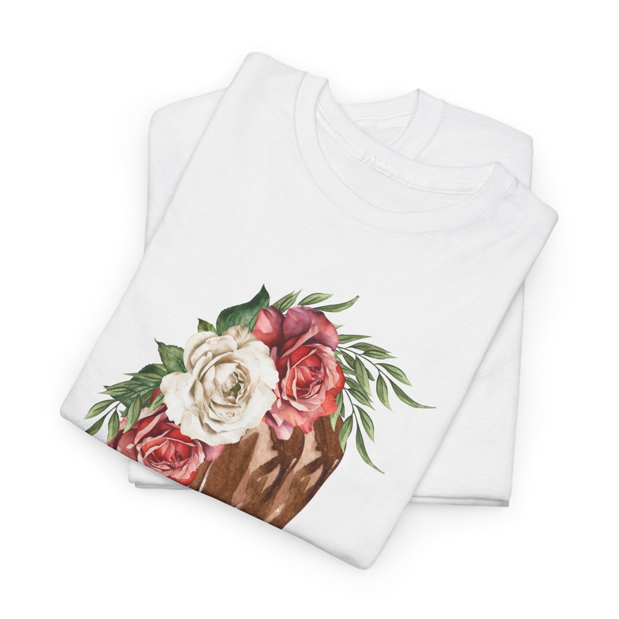 Floral Cowboy Western Floral T-Shirt - Heat Mess