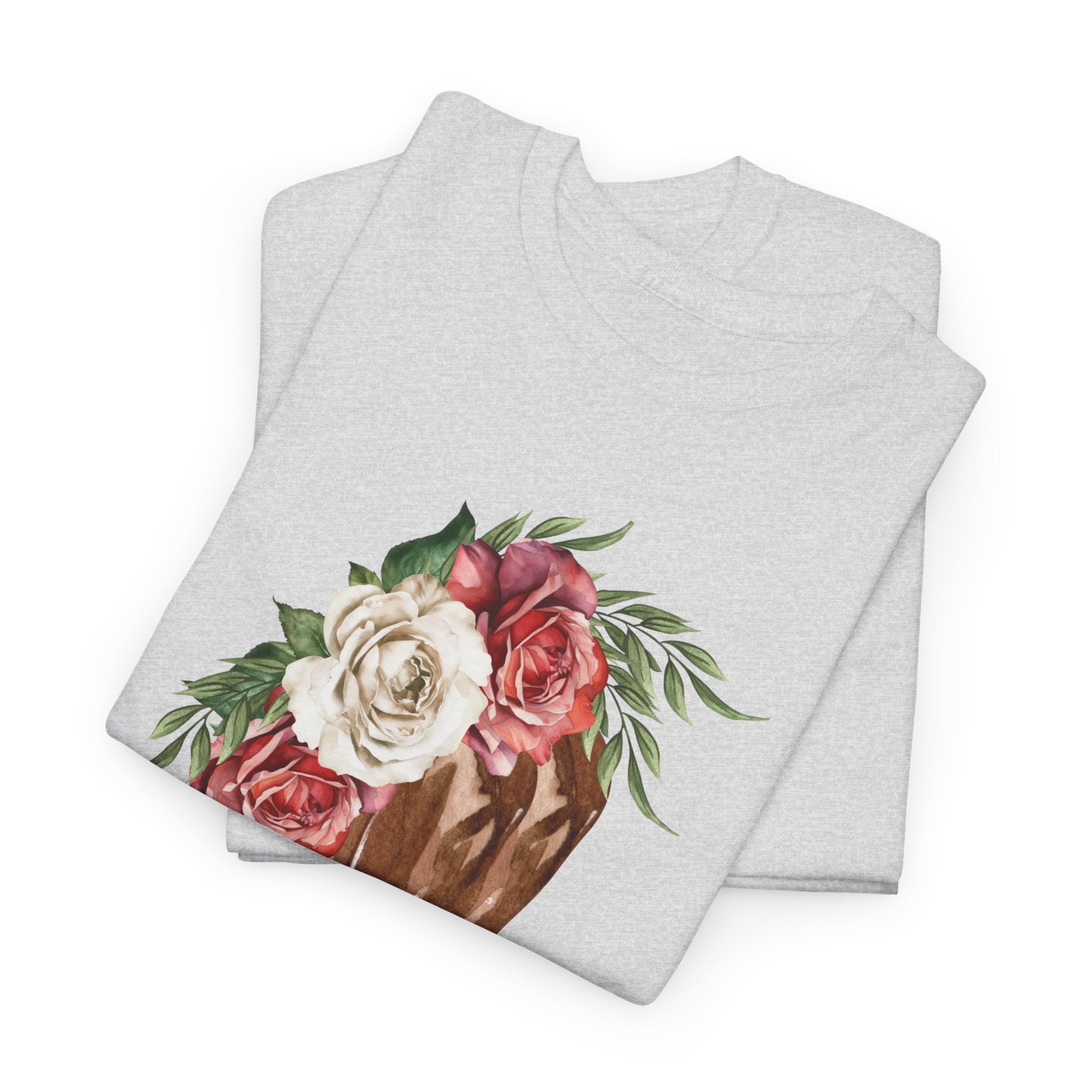 Floral Cowboy Western Floral T-Shirt - Heat Mess