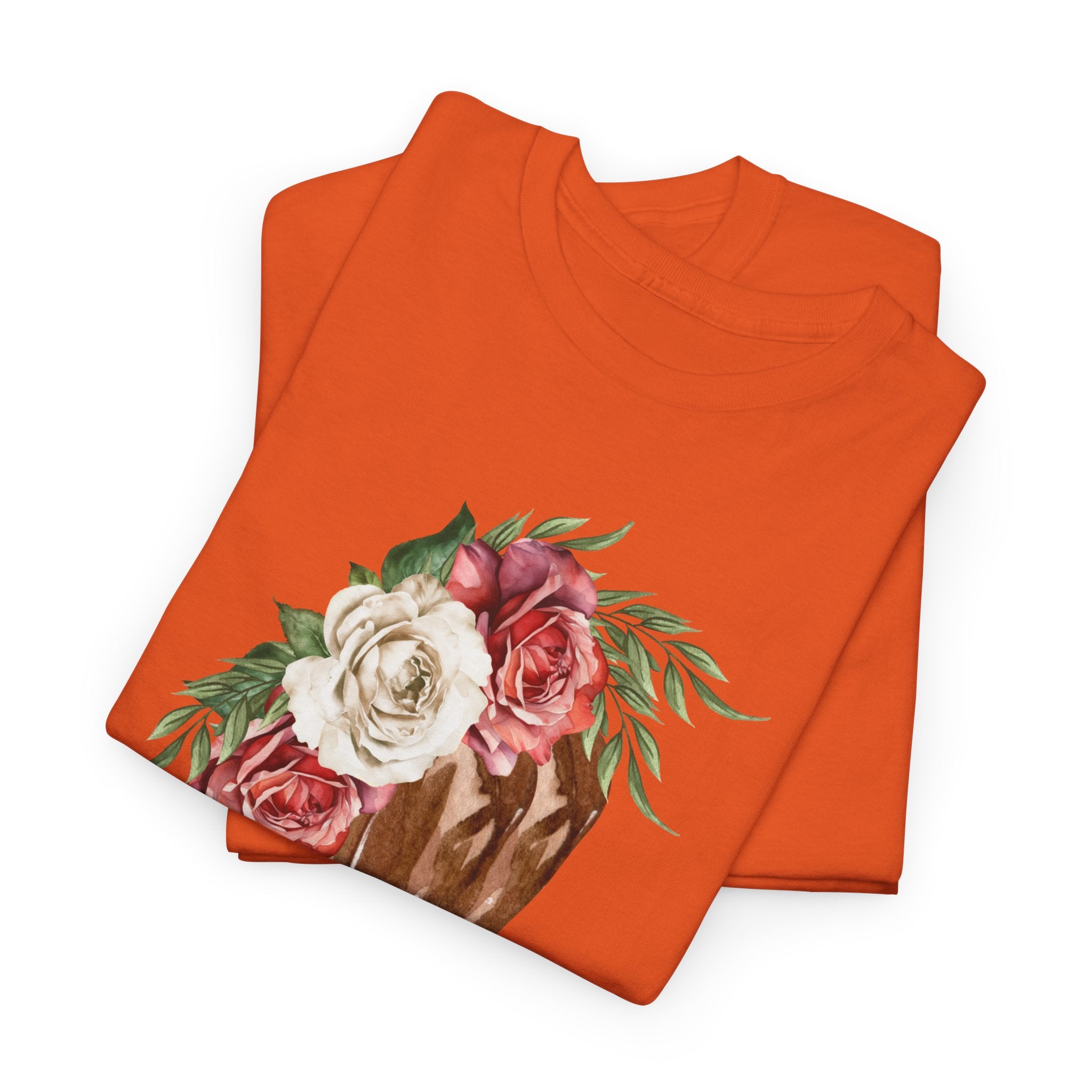 Floral Cowboy Western Floral T-Shirt - Heat Mess