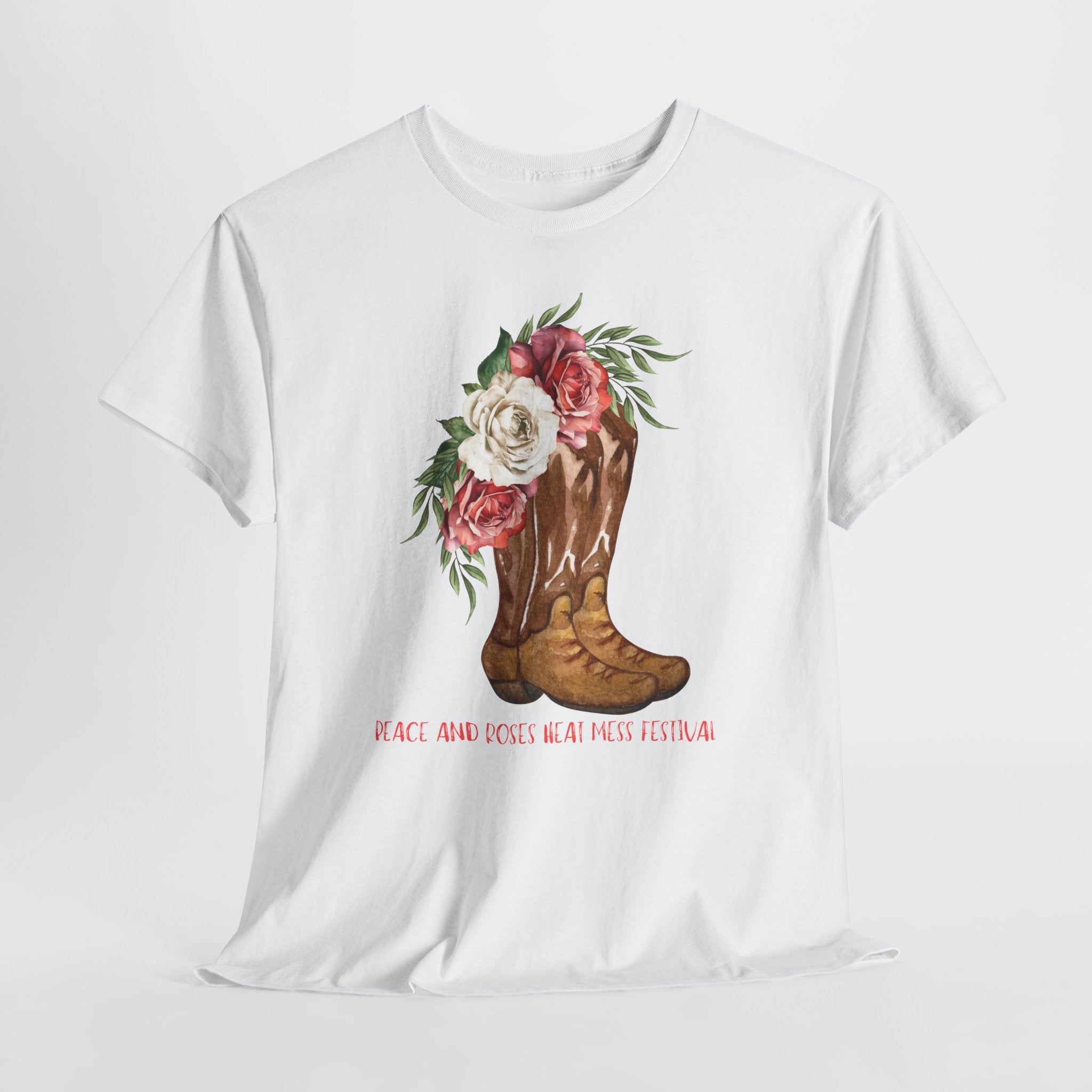 Floral Cowboy Western Floral T-Shirt - Heat Mess