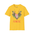 Floral Deer "Fragile" T‑Shirt - Heat Mess