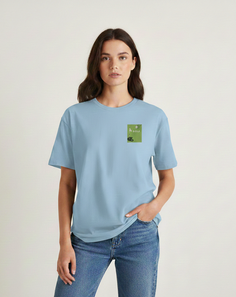 T-shirt de golf sport vert riche