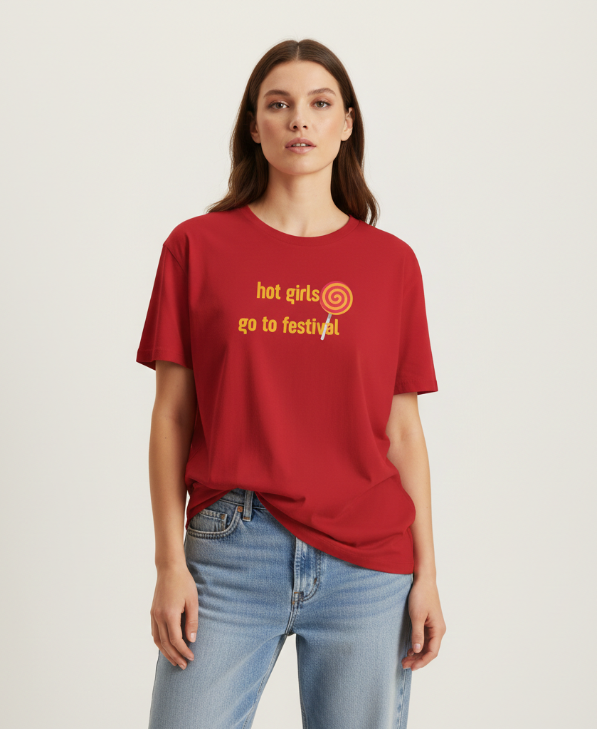 "hot girls go to festival" T‑Shirt