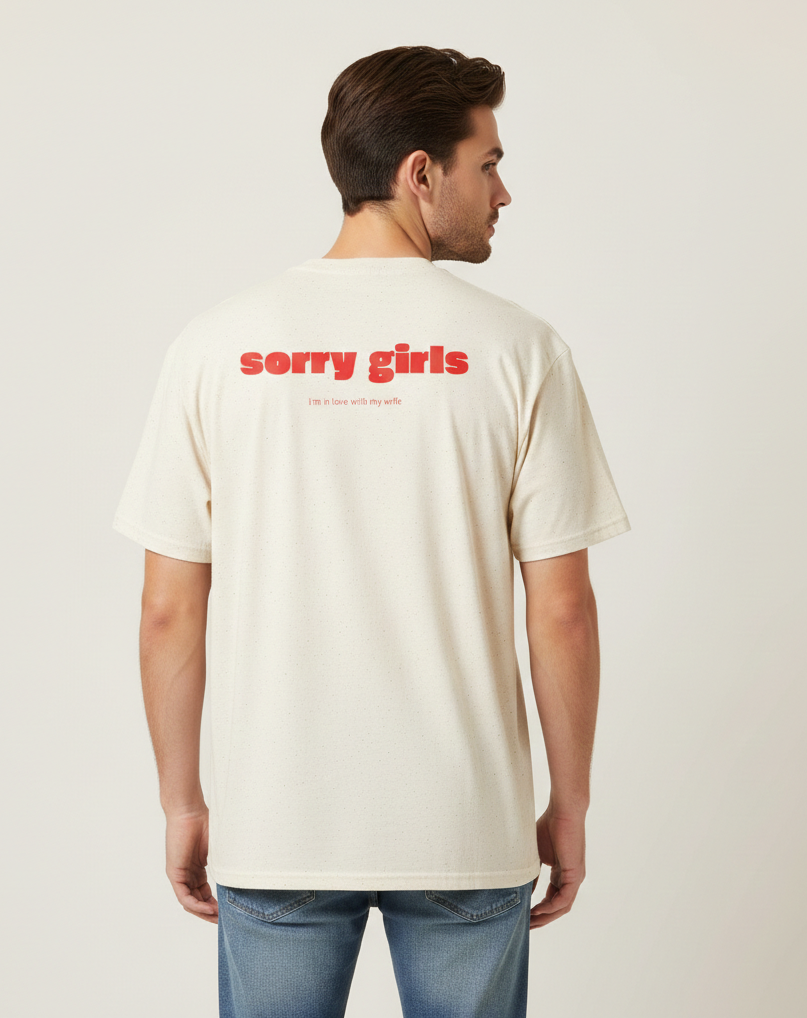 'sorry girls' Back T-Shirt