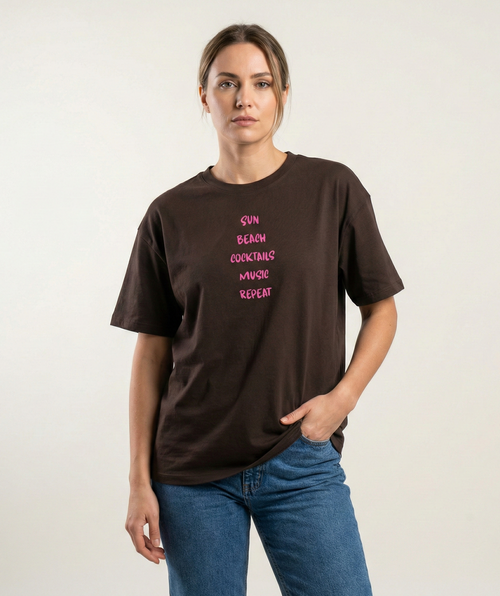 T-shirt "Soleil Plage Cocktails..."