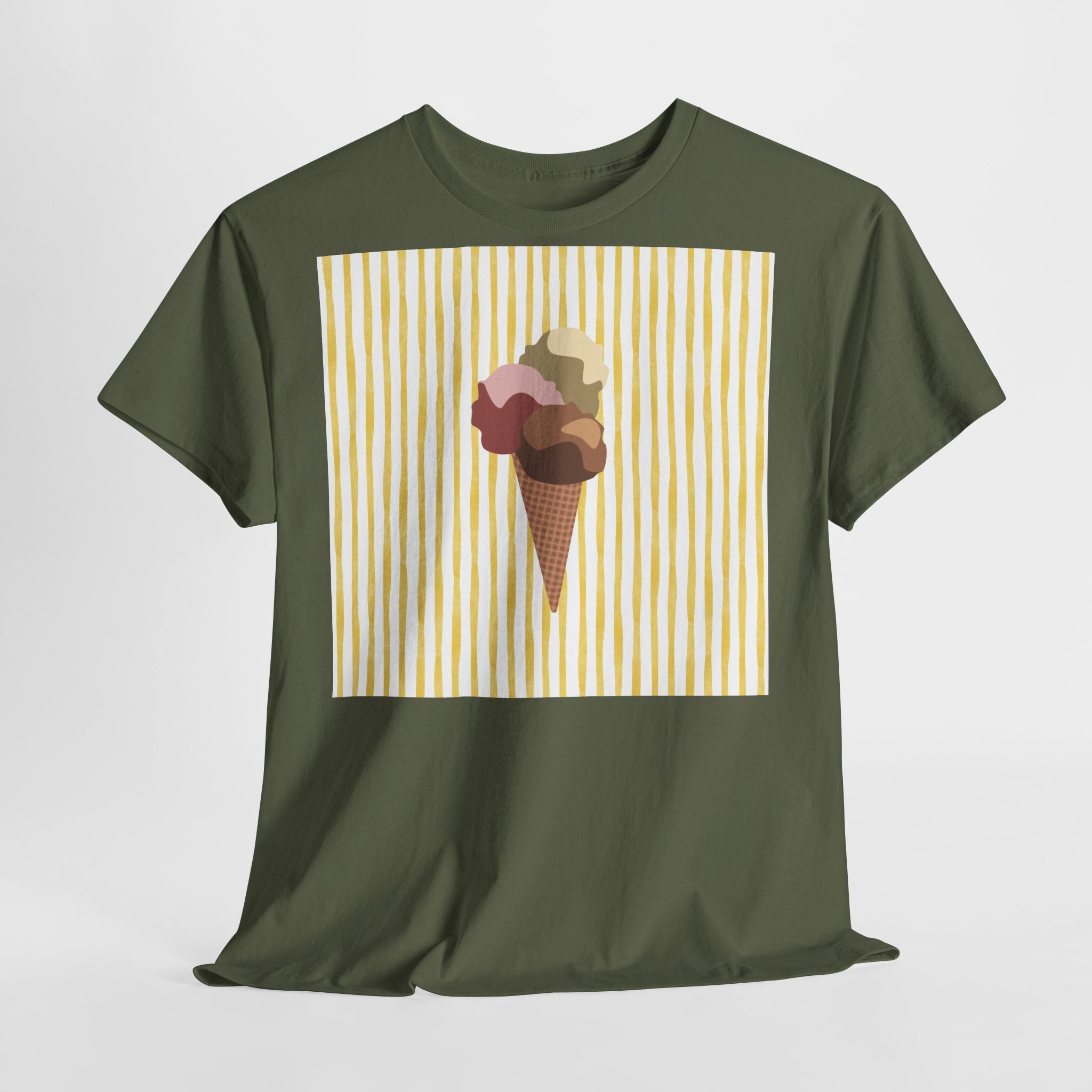 Ice Cream Cone Graphic T-Shirt - Heat Mess