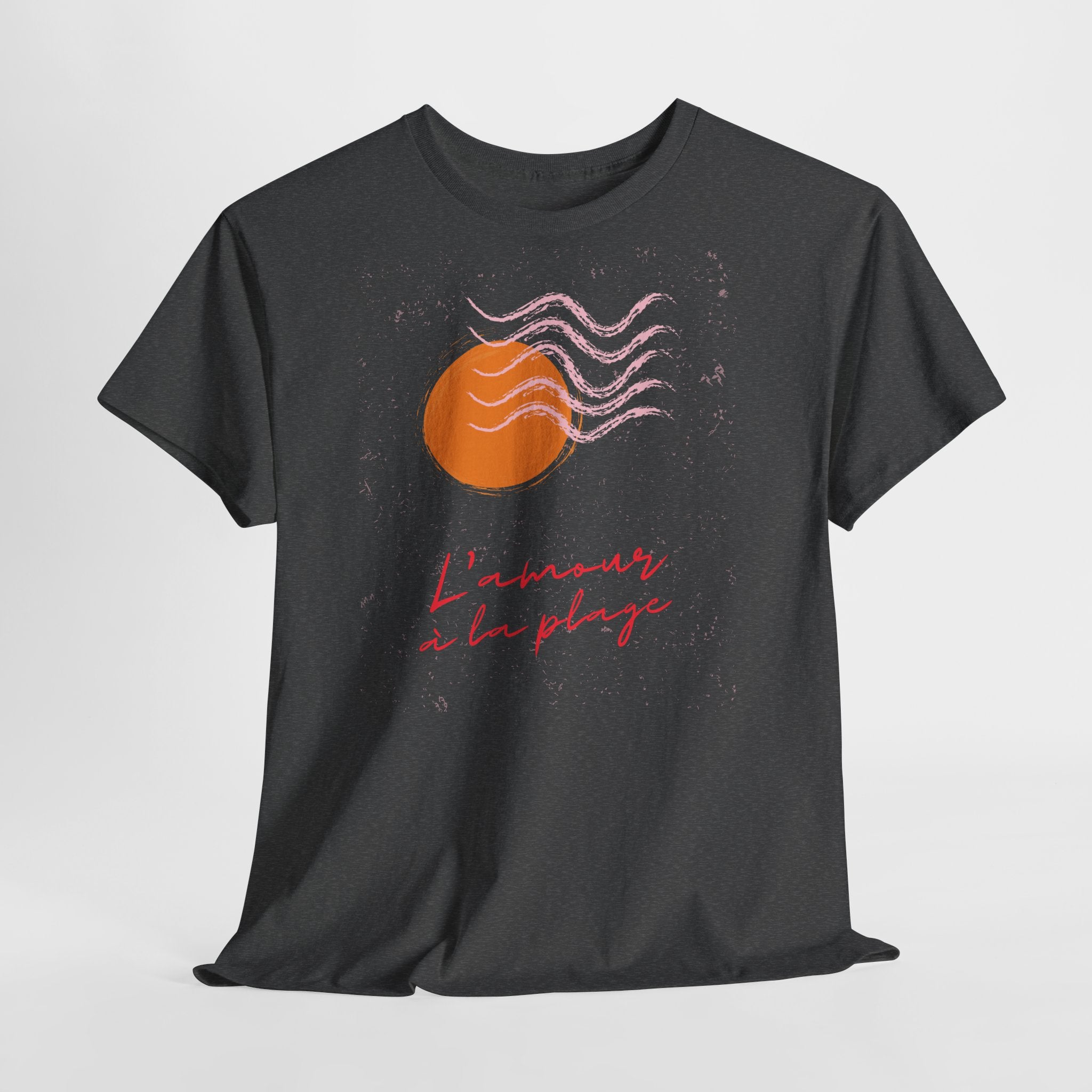 "L'amour à la plage" Sunset T-Shirt - Heat Mess