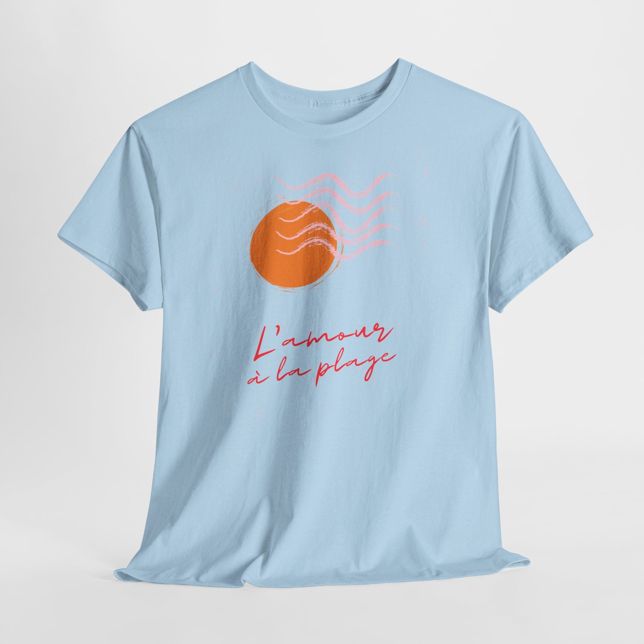 "L'amour à la plage" Sunset T-Shirt - Heat Mess