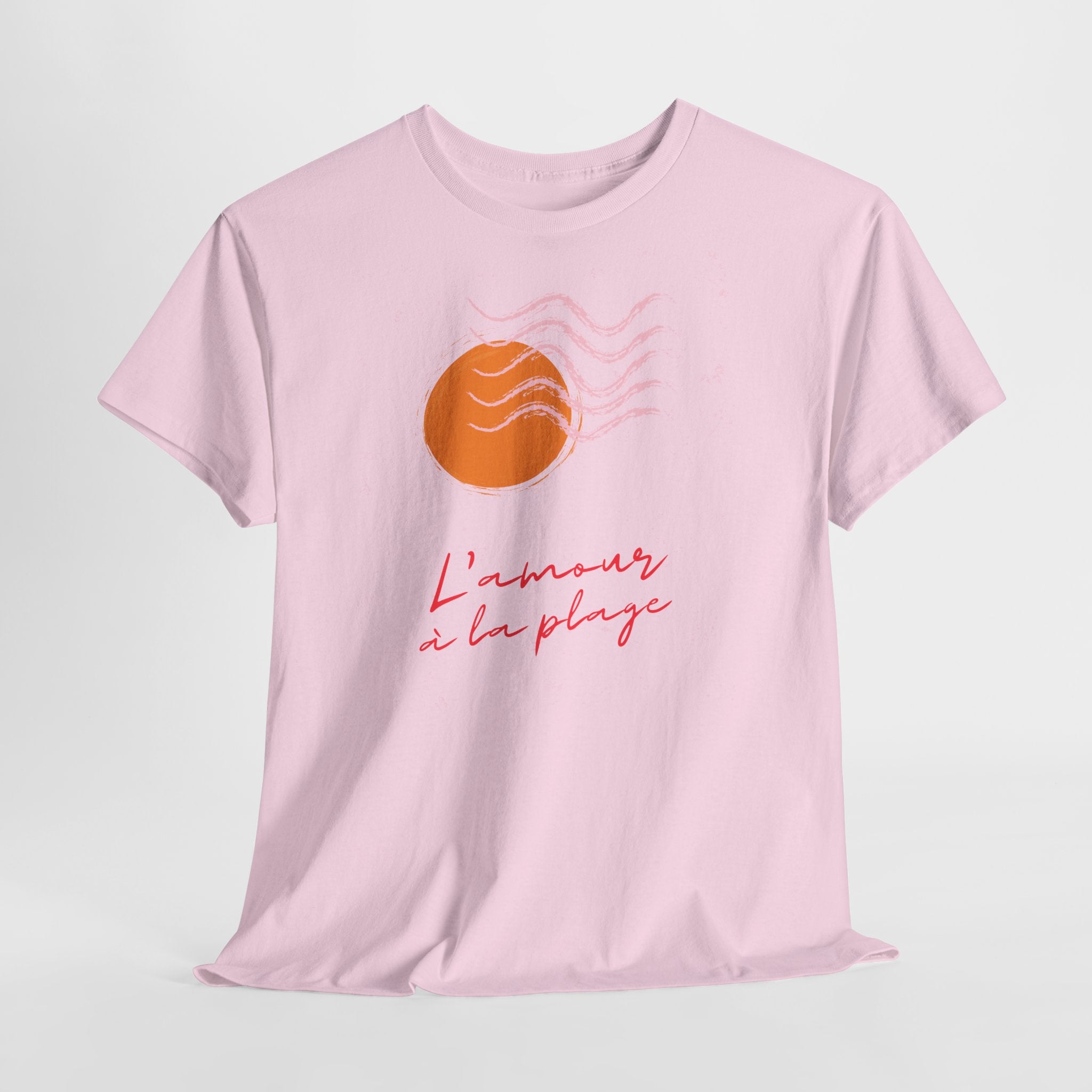 "L'amour à la plage" Sunset T-Shirt - Heat Mess