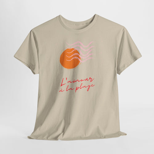 "L'amour à la plage" Sunset T-Shirt - Heat Mess