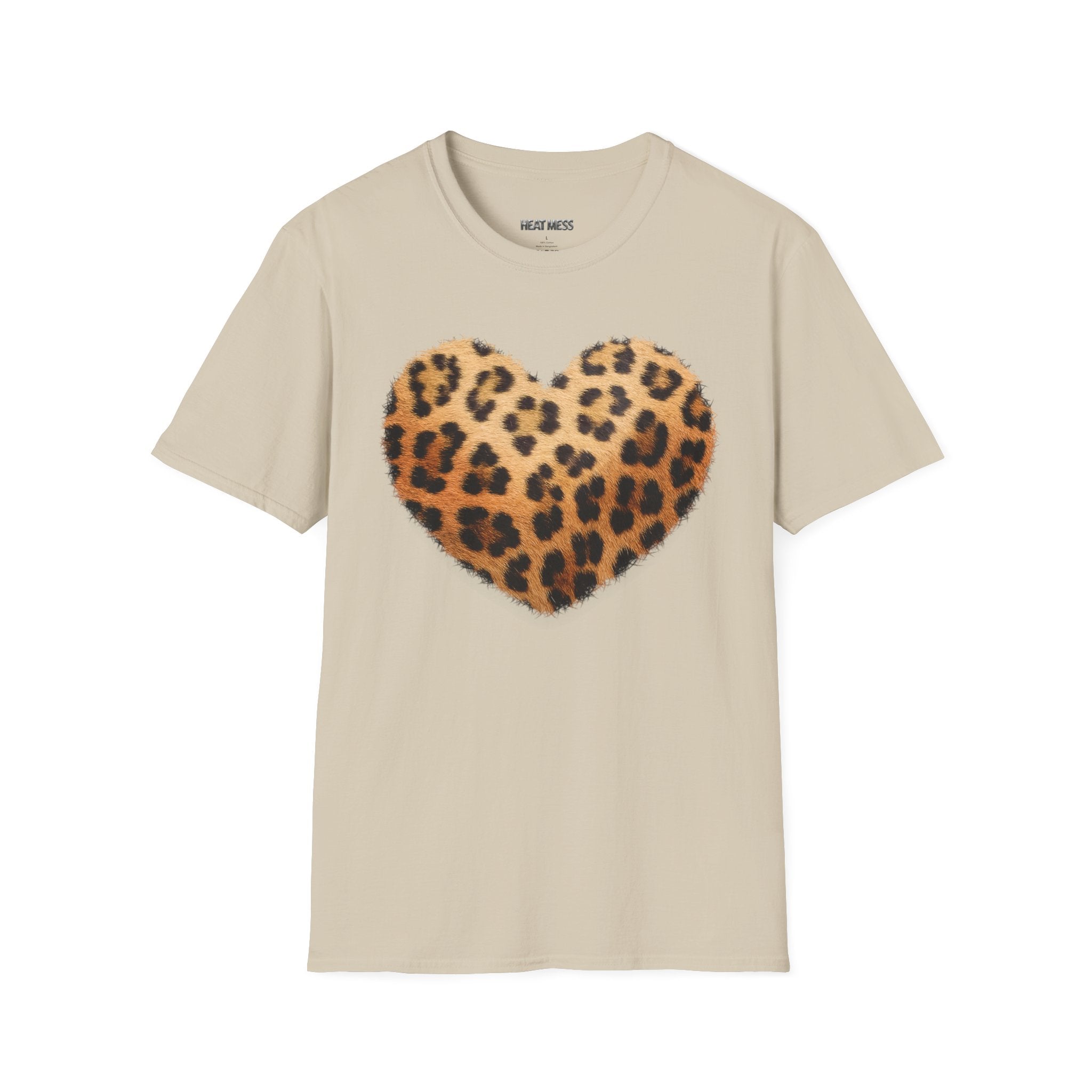 Leopard Print Heart T-Shirt - Heat Mess