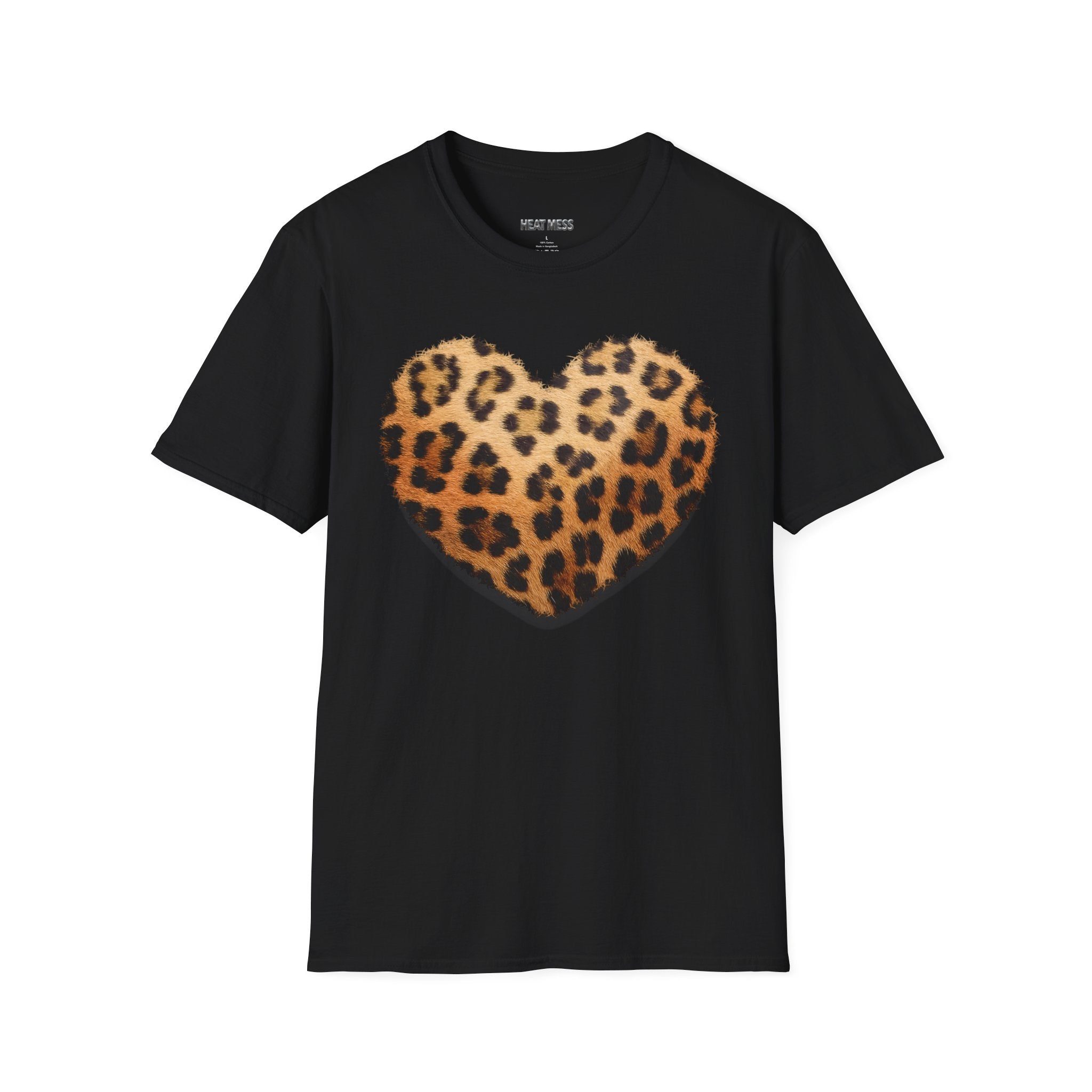 Leopard Print Heart T-Shirt - Heat Mess