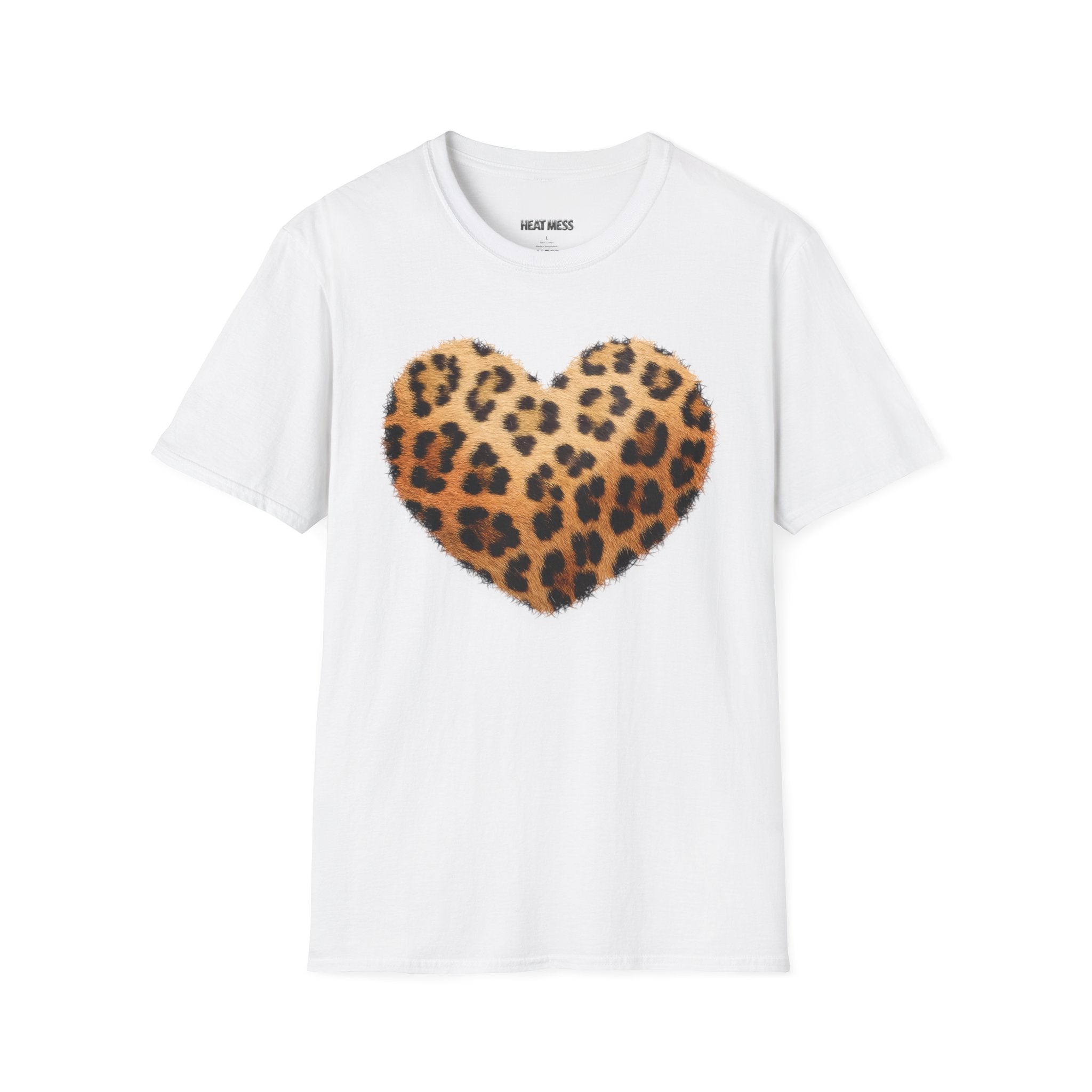 Leopard Print Heart T-Shirt - Heat Mess