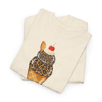 Leopard Scoop Ice Cream Tee T-Shirt - Heat Mess