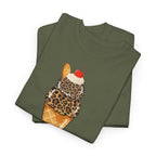 Leopard Scoop Ice Cream Tee T-Shirt - Heat Mess