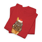 Leopard Scoop Ice Cream Tee T-Shirt - Heat Mess